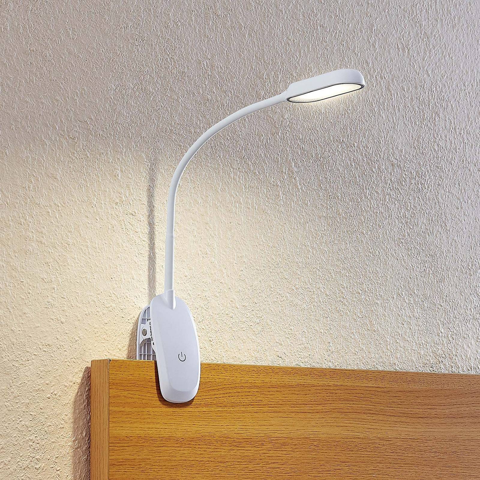 Prios Klemmleuchte Najari, Enthalten, 1 x 4 W LED, universalweiß