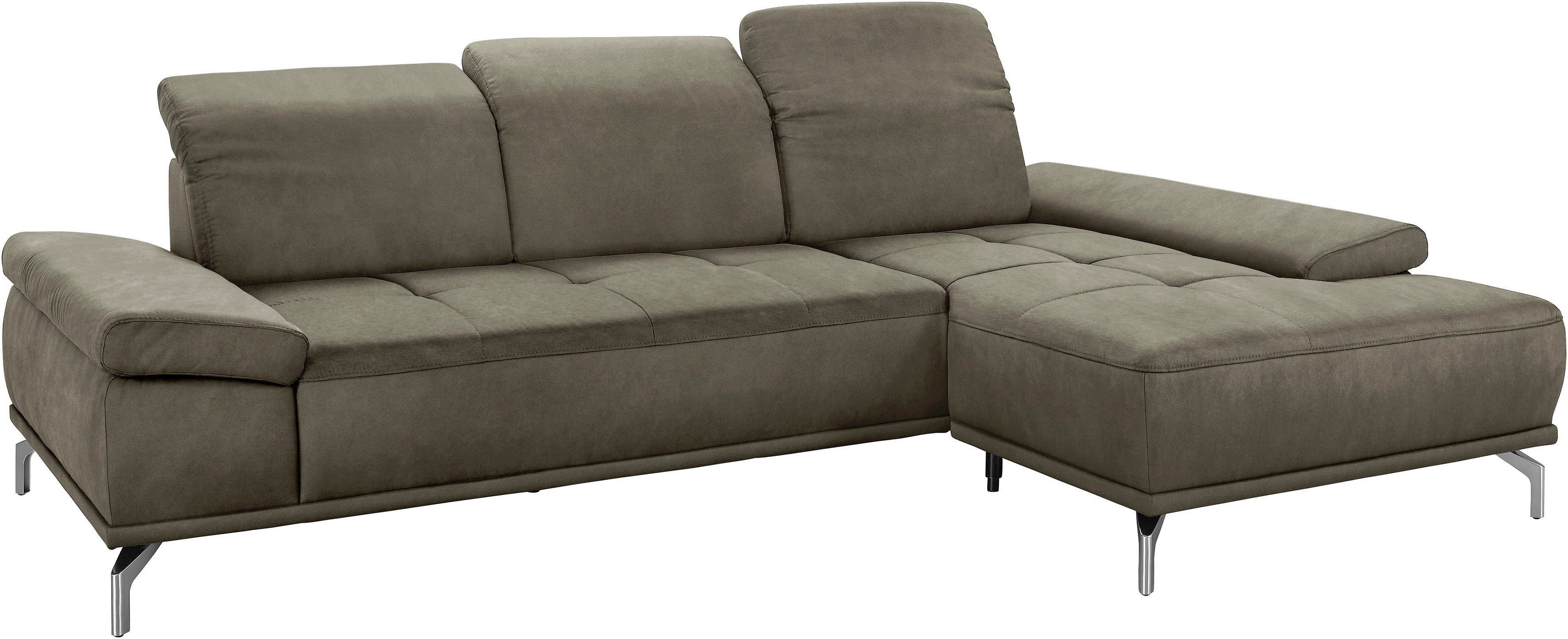Places of Style Ecksofa Caluna, Inkl.Sitztiefenverstellung, günstig online kaufen