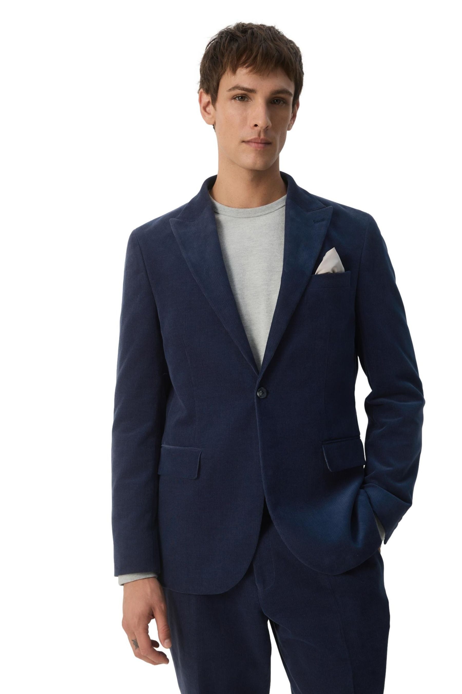Sakko Slim Fit Cord-Anzugsakko
