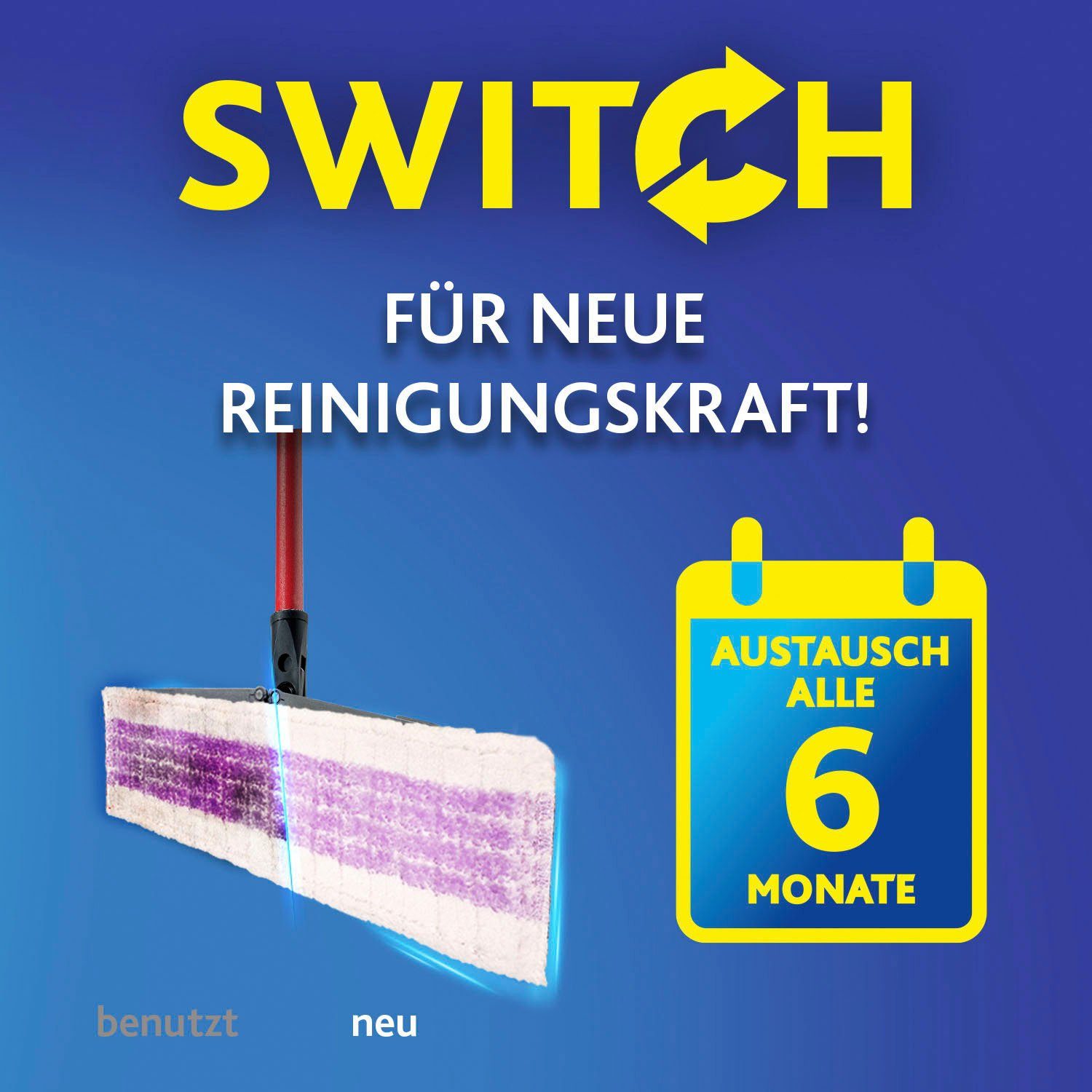 Mikrofaser mit PowerZone Wischbezug), 2in1 Komplettset und Bodenwischer, Box Bodenwischer-Set Eimer und (3-St., Bezug Bezug aus aus Ultramax 2in1 Sensitiv Wischerplatte + Vileda