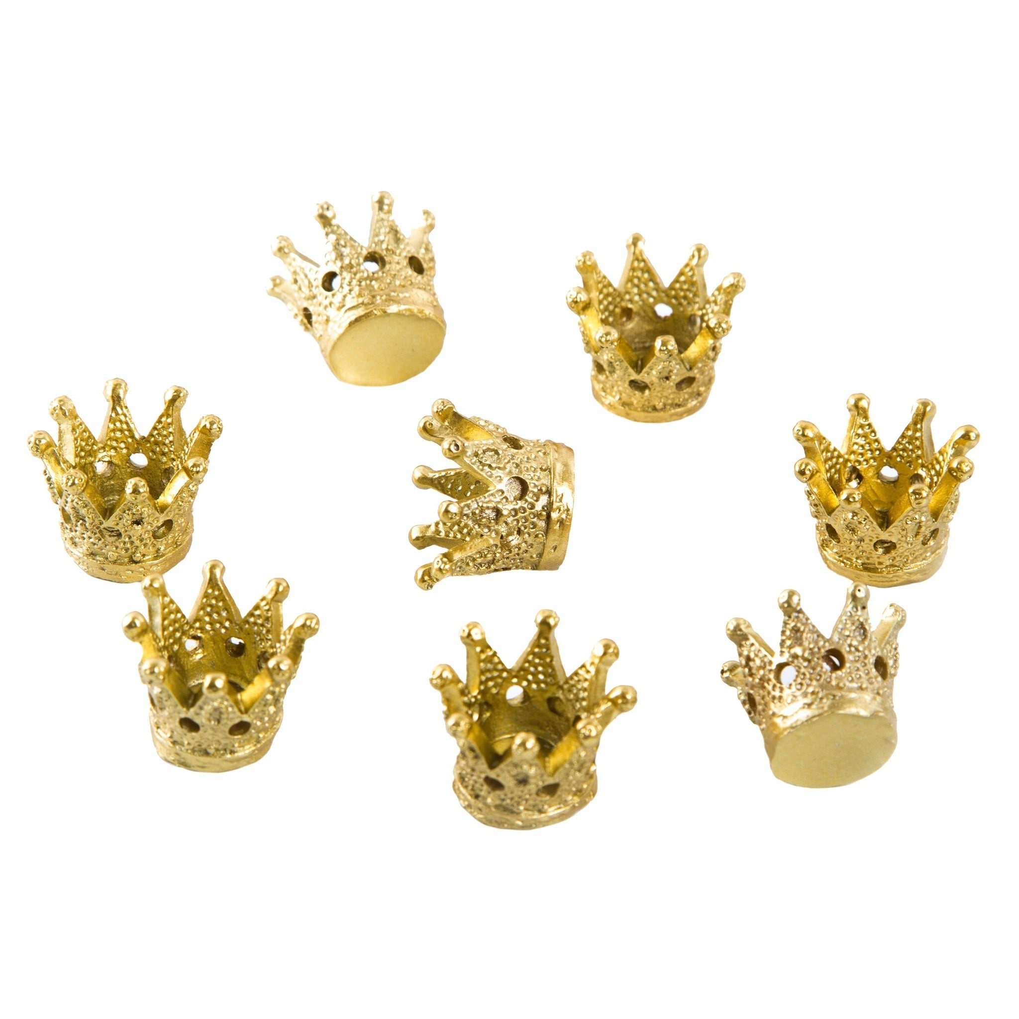Logbuch-Verlag Dekofigur 8 kleine goldene Kronen 2,5 cm