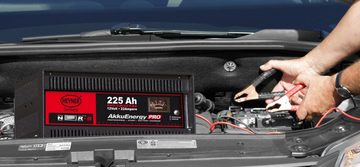 HEYNER Batterieladegerät & Booster 12V 22A Outdoor mit Starthilfefunktion Autobatterie-Ladegerät