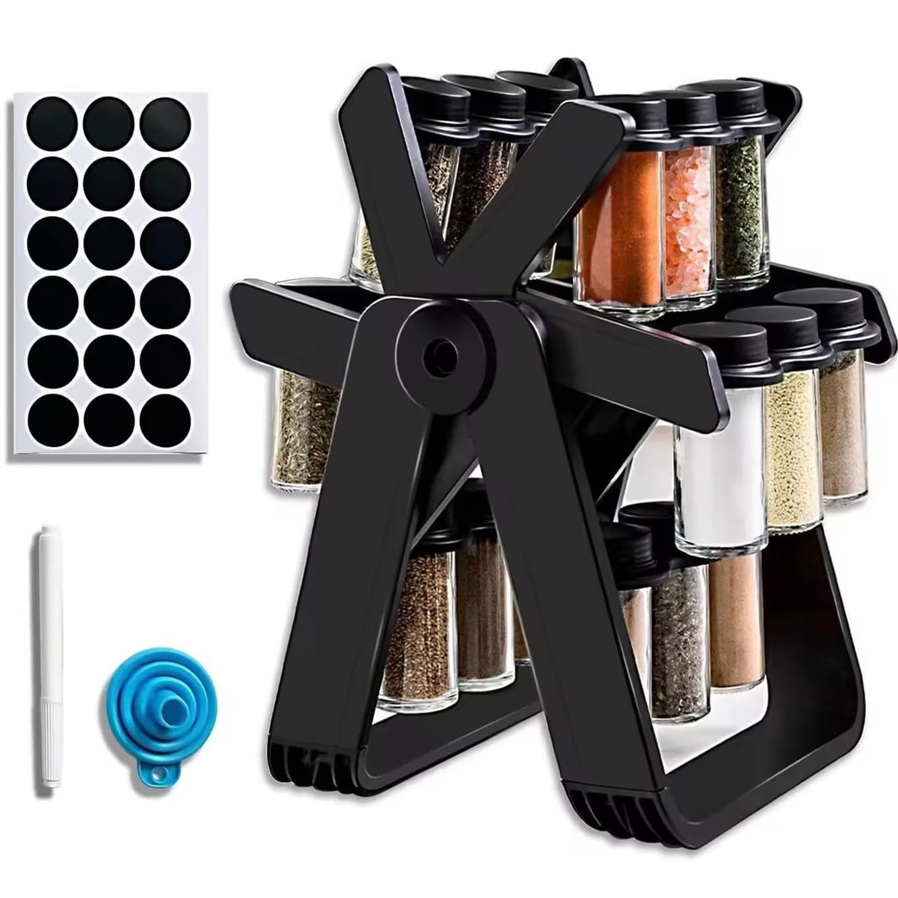 Keyura Gewürzkarussell Gewürzkarussell 360°Drehbarer mit 18 Gewürzgläsern D günstig online kaufen