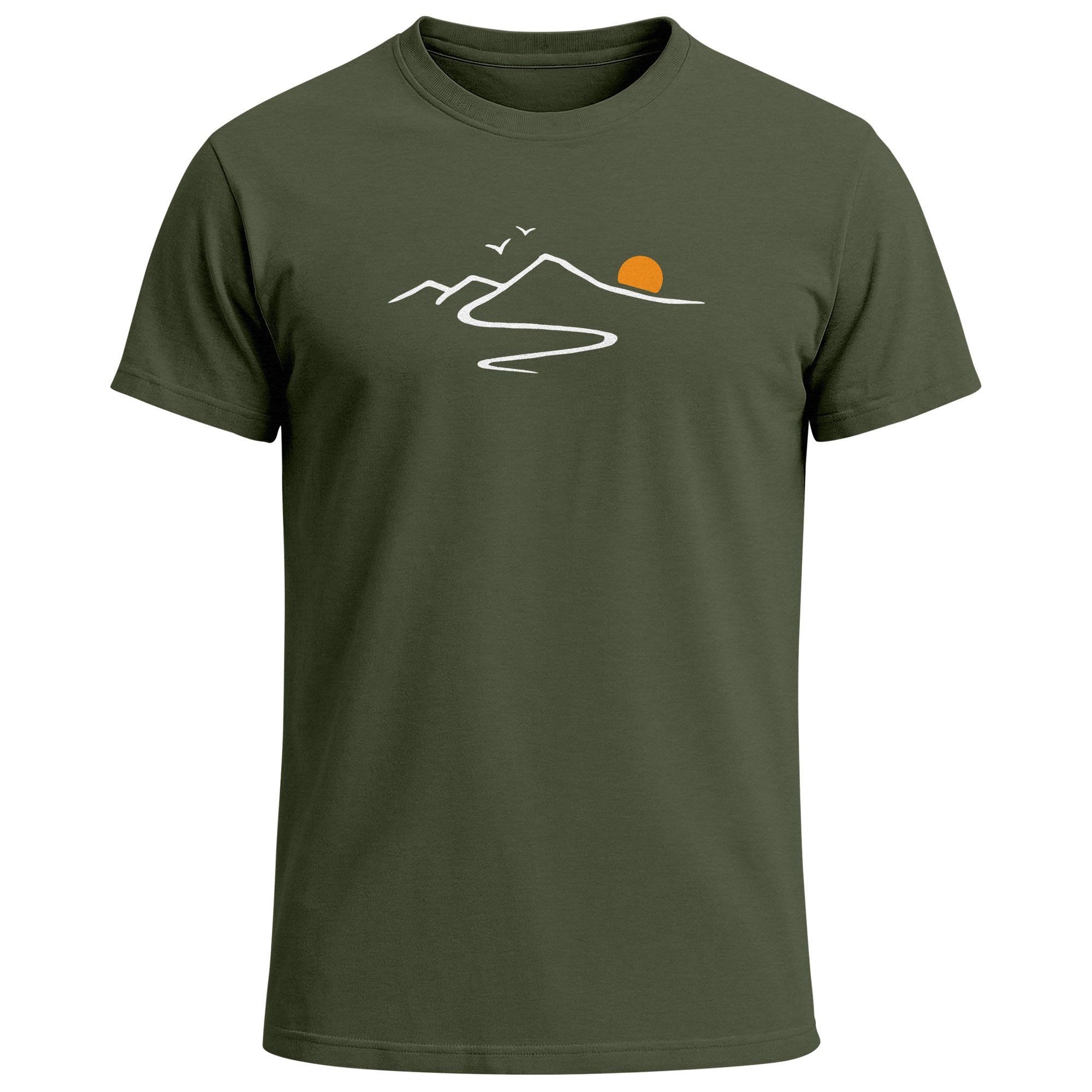 Neverless Print-Shirt Herren T-Shirt Frontprint minimalistische günstig online kaufen