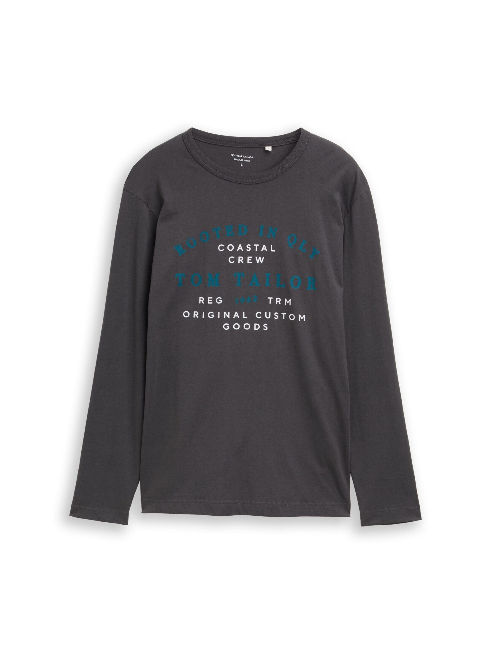 TOM TAILOR Langarmshirt T-Shirt Langarmshirt mit Logo-Print günstig online kaufen