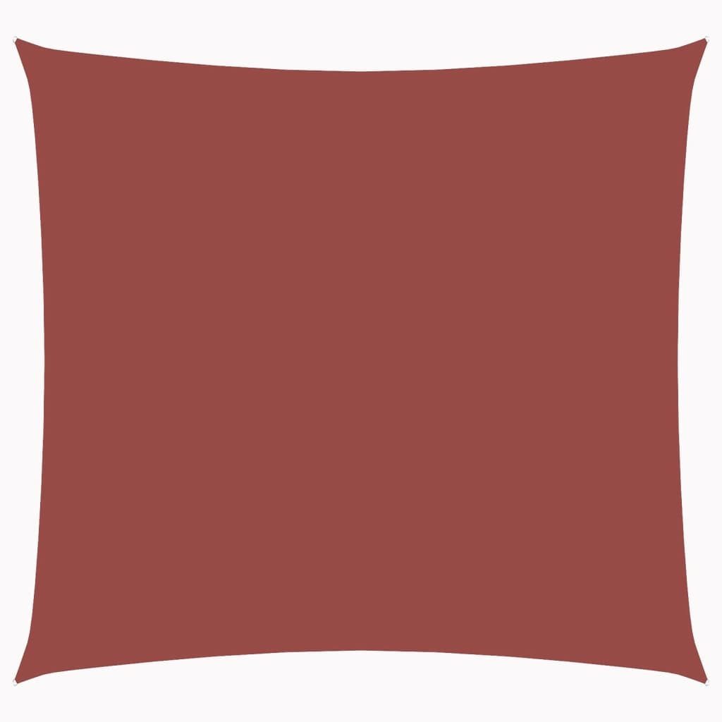 vidaXL Sonnensegel Sonnensegel Oxford-Gewebe Quadratisch 4x4 m Terrakotta-Rot, (1-tlg)