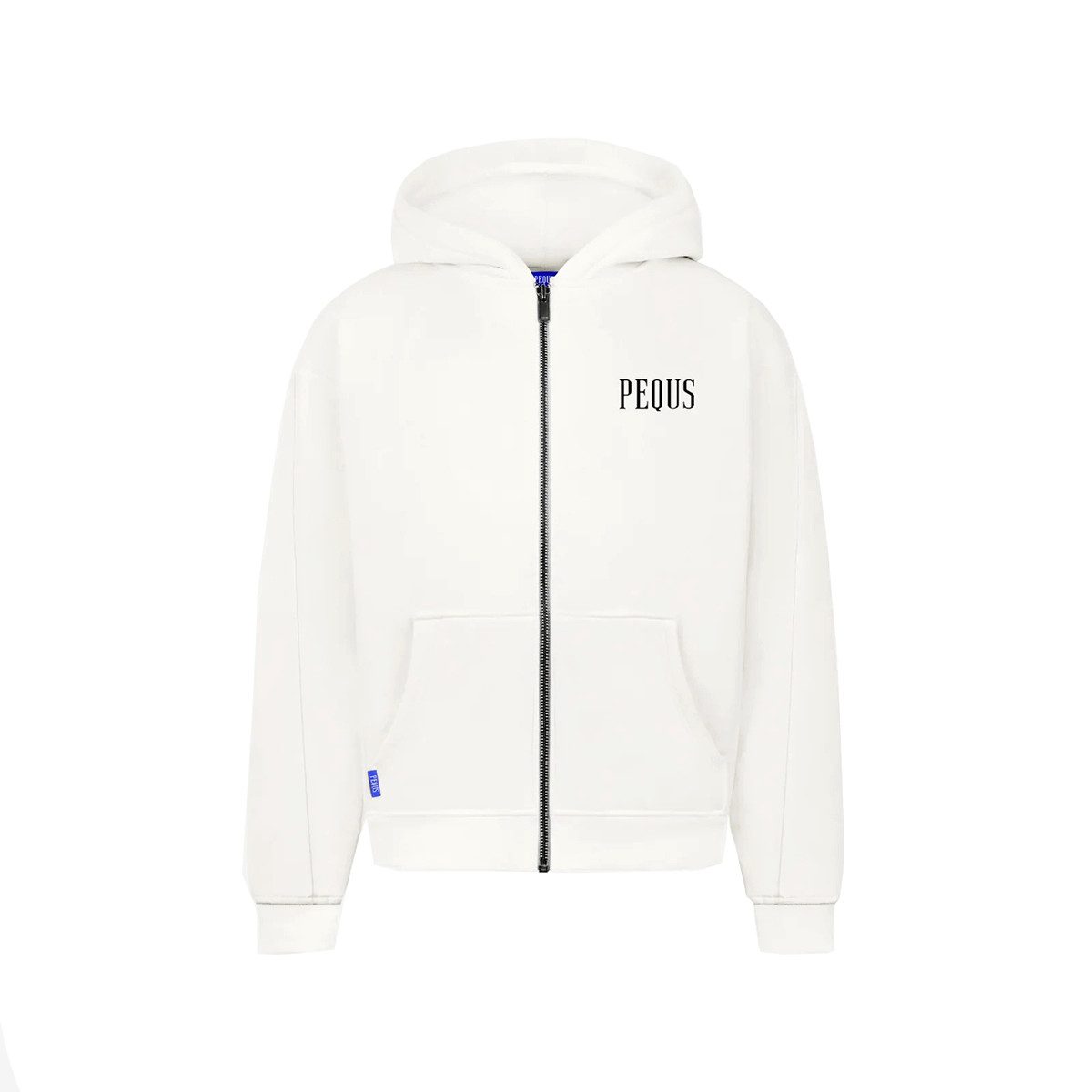 PEQUS Kapuzensweatjacke Chest Logo