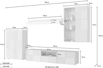 INOSIGN Wohnwand Dama, (Set, 4-St)