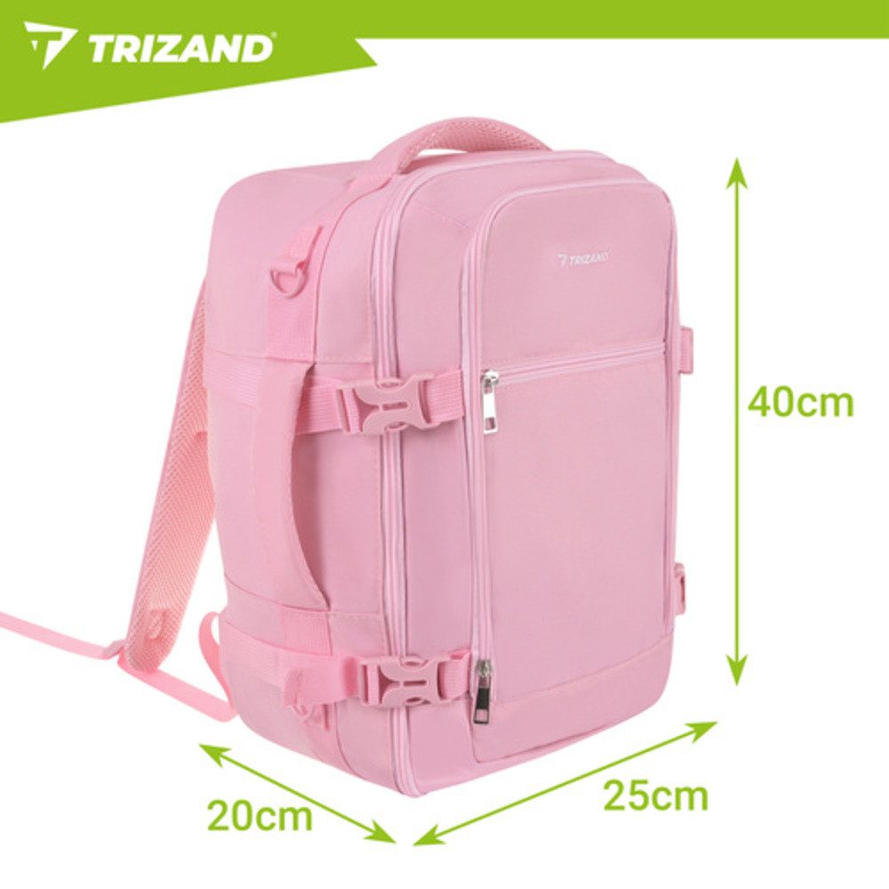 Trizand Reiserucksack Handgepäck 2-in-1 Rucksack (Spar-Set, 1-tlg., leichte Kabinentasche), 20L Volumen bieten Platz für alles Nötige