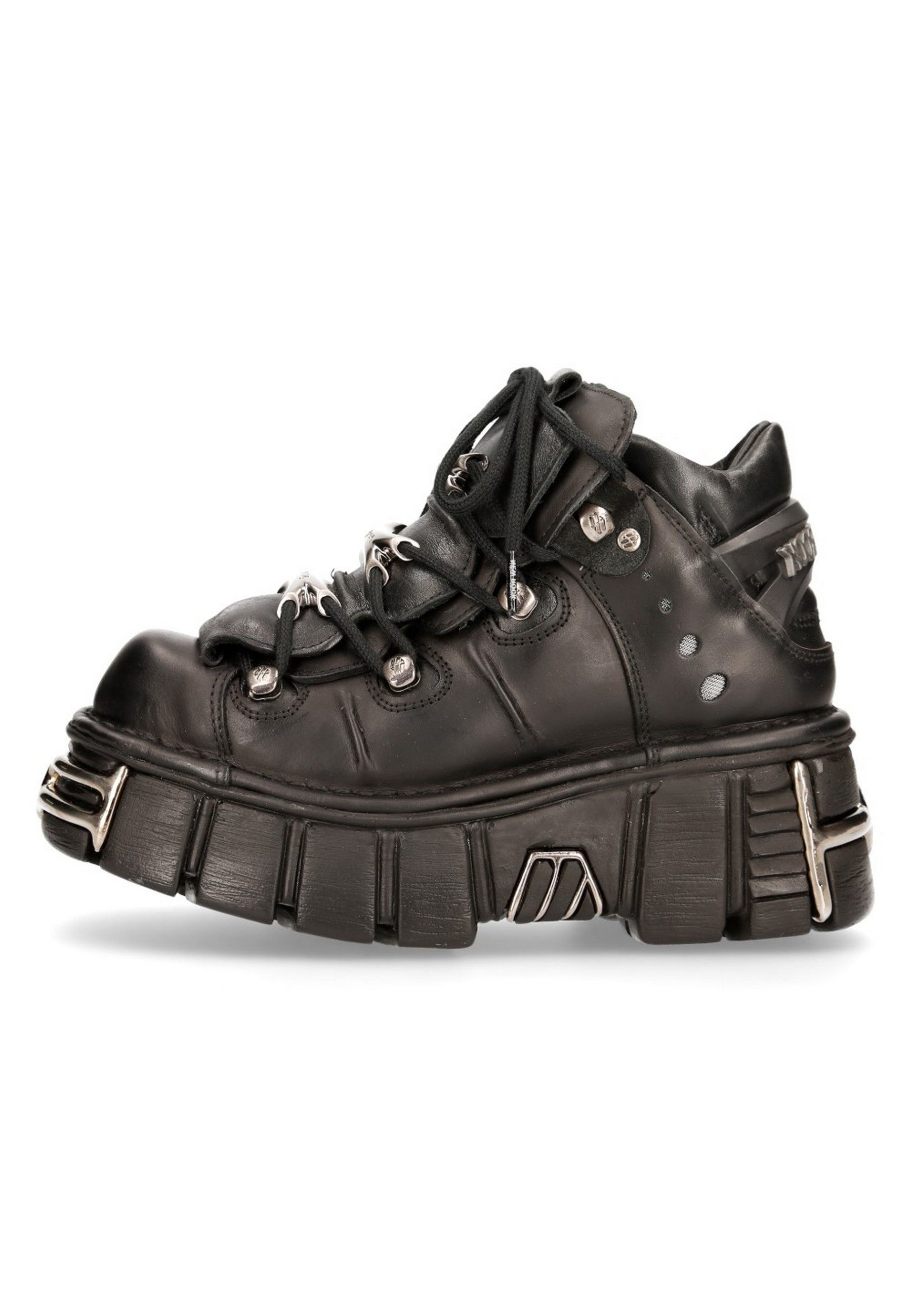 NEW ROCK M-106-S1 Plateausneaker aus echtem Rindsleder - Made in Spain