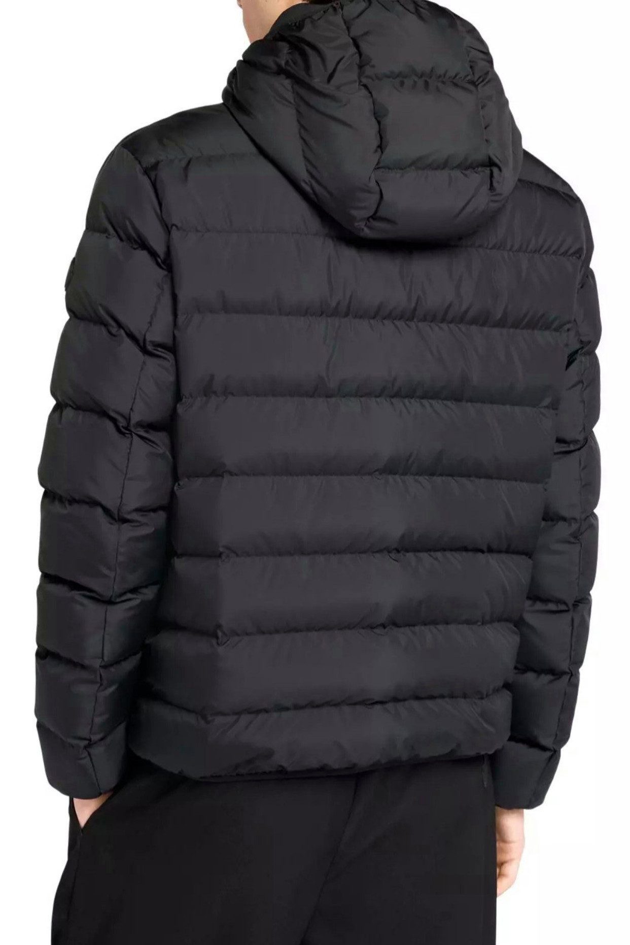 MONCLER Daunenjacke Bomber Jacke mit Abnehmbare Kapuze Mikroweichem Nylon-Technique, Zwei-Wege-Reißverschluss