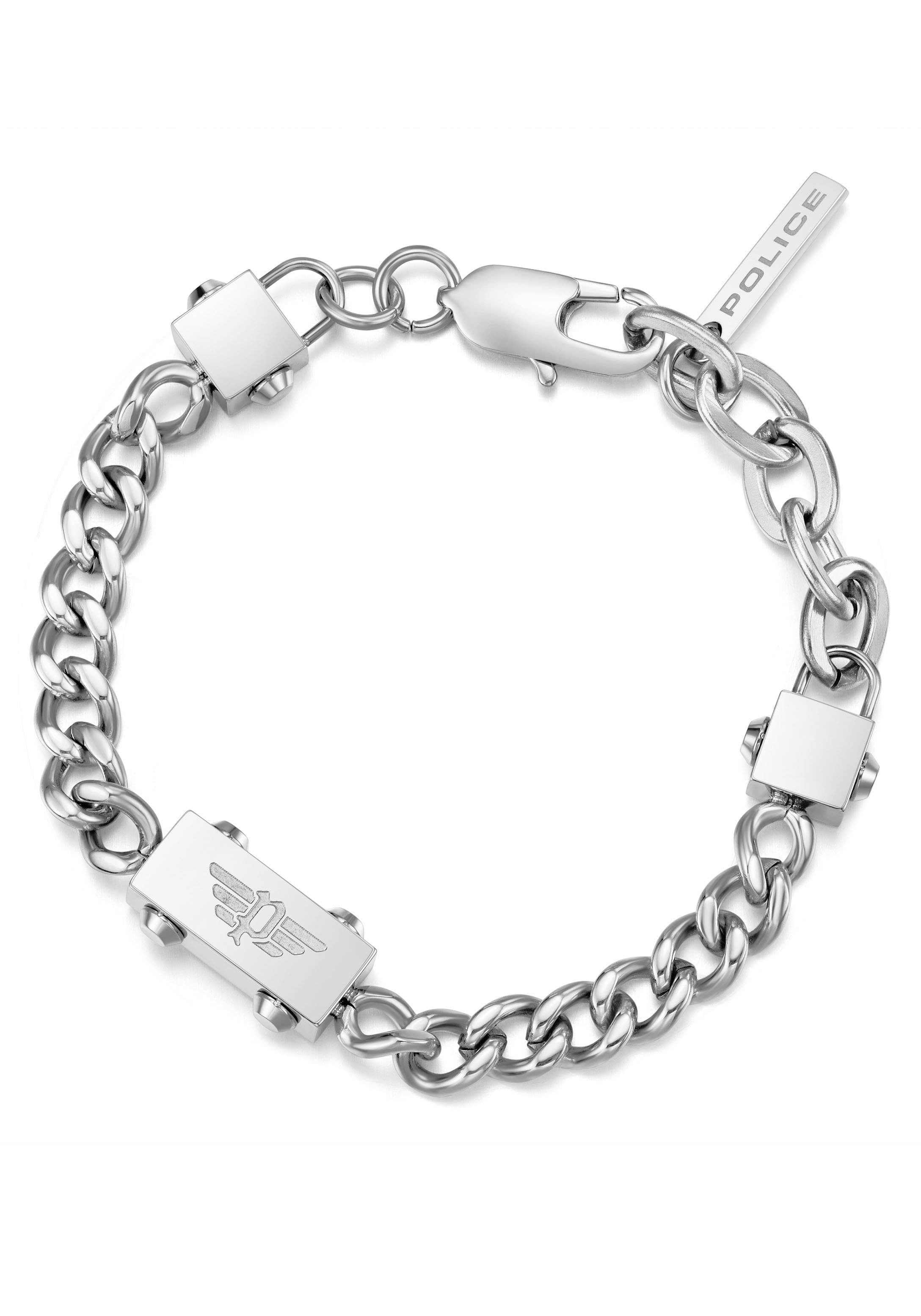 Police Armband CHAINED, PEAGB0002102, PEAGB0002106 metallfarben