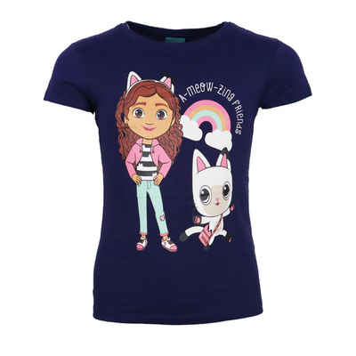 Dreamworks Gabby’s Dollhouse Print-Shirt Gabbys Dollhouse Mädchen Kinder T-Shirt Shirt 100% Baumwolle, Gr. 92 bis 128