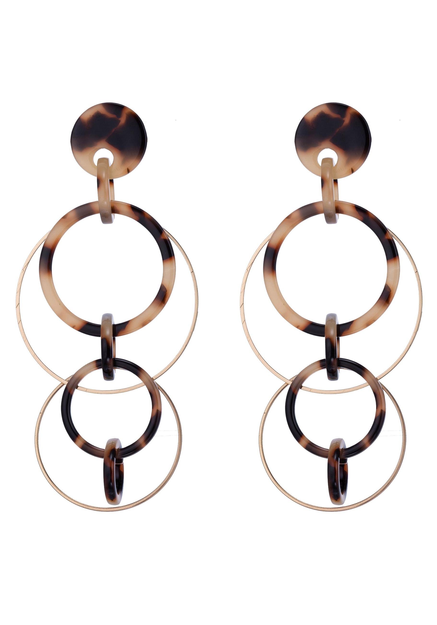 Firetti Paar Ohrstecker bewegliche Kreise