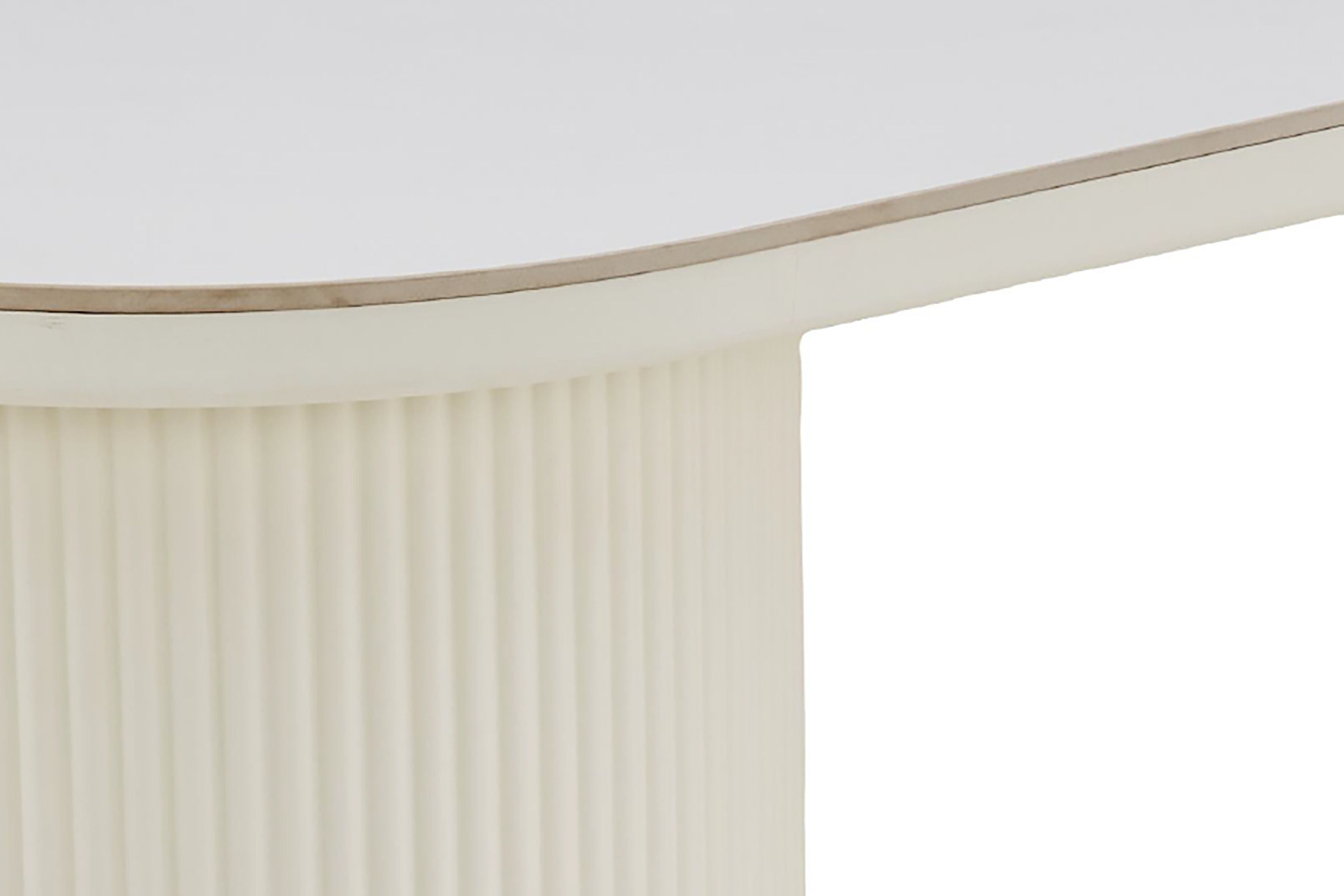 byLIVING Esstisch KAVALA (Breite 180 cm, Keramikoptik cremefarben), modernes Säulengestell – Bild 4 von 5