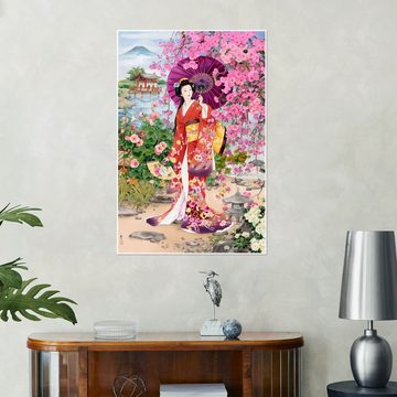 Posterlounge Poster Haruyo Morita, Der Sommer in Japan, Orientalisches Flair Malerei