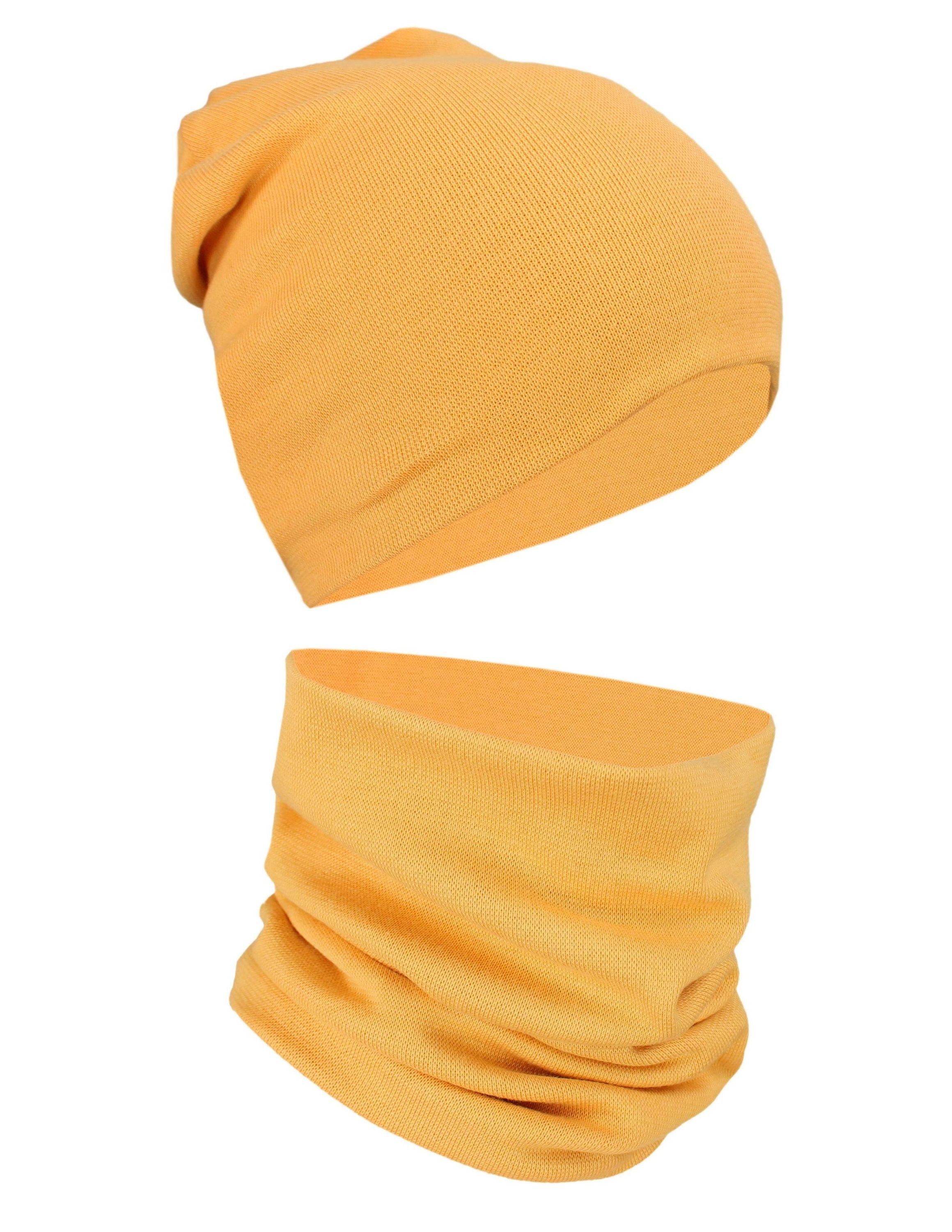 Alkato Beanie Alkato Unisex Beanie Mütze und Schal Set Uni