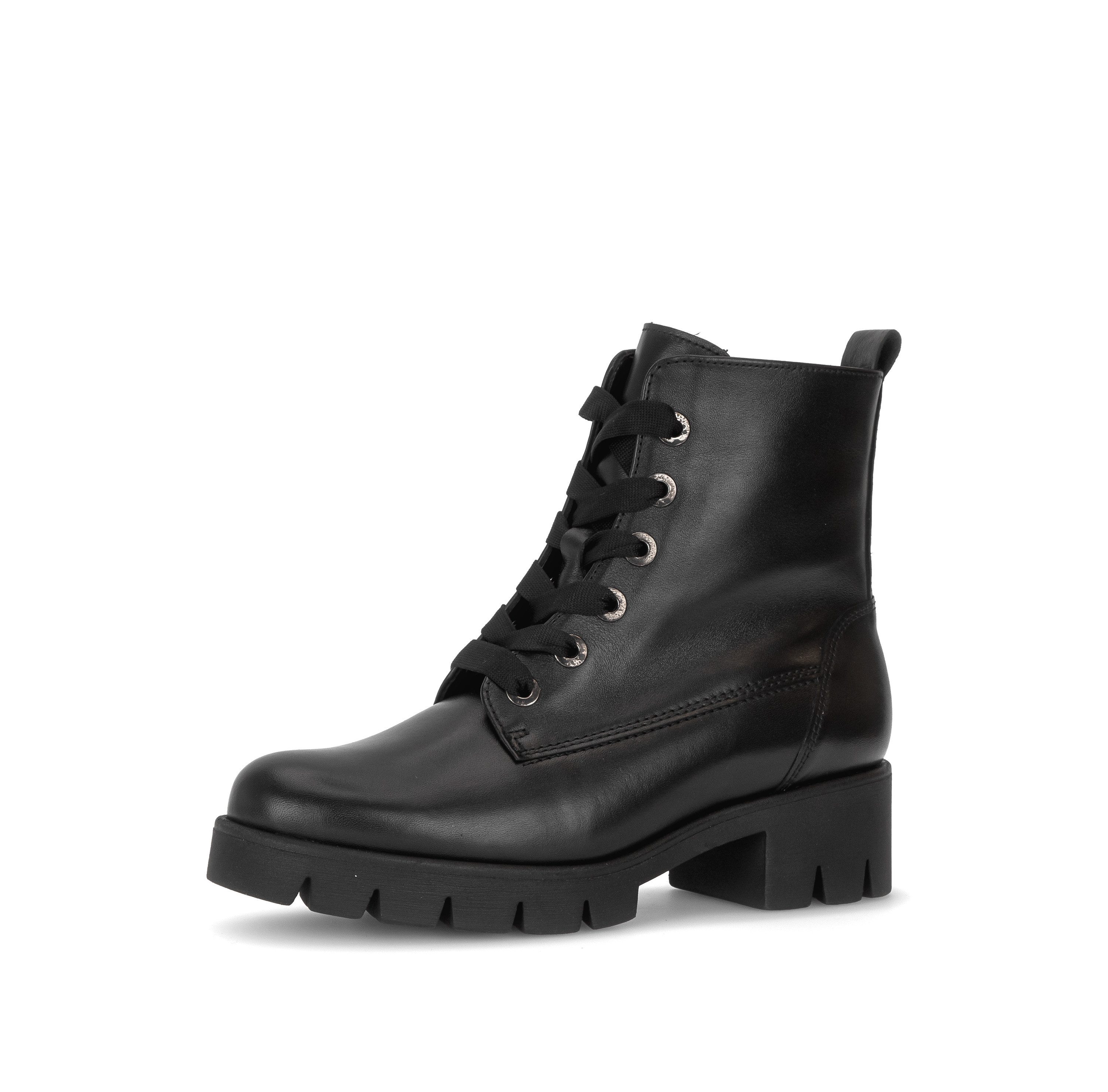 Gabor Winterboots Blockabsatz, Schnürboots, Schnürstiefelette mit Wechselfußbett