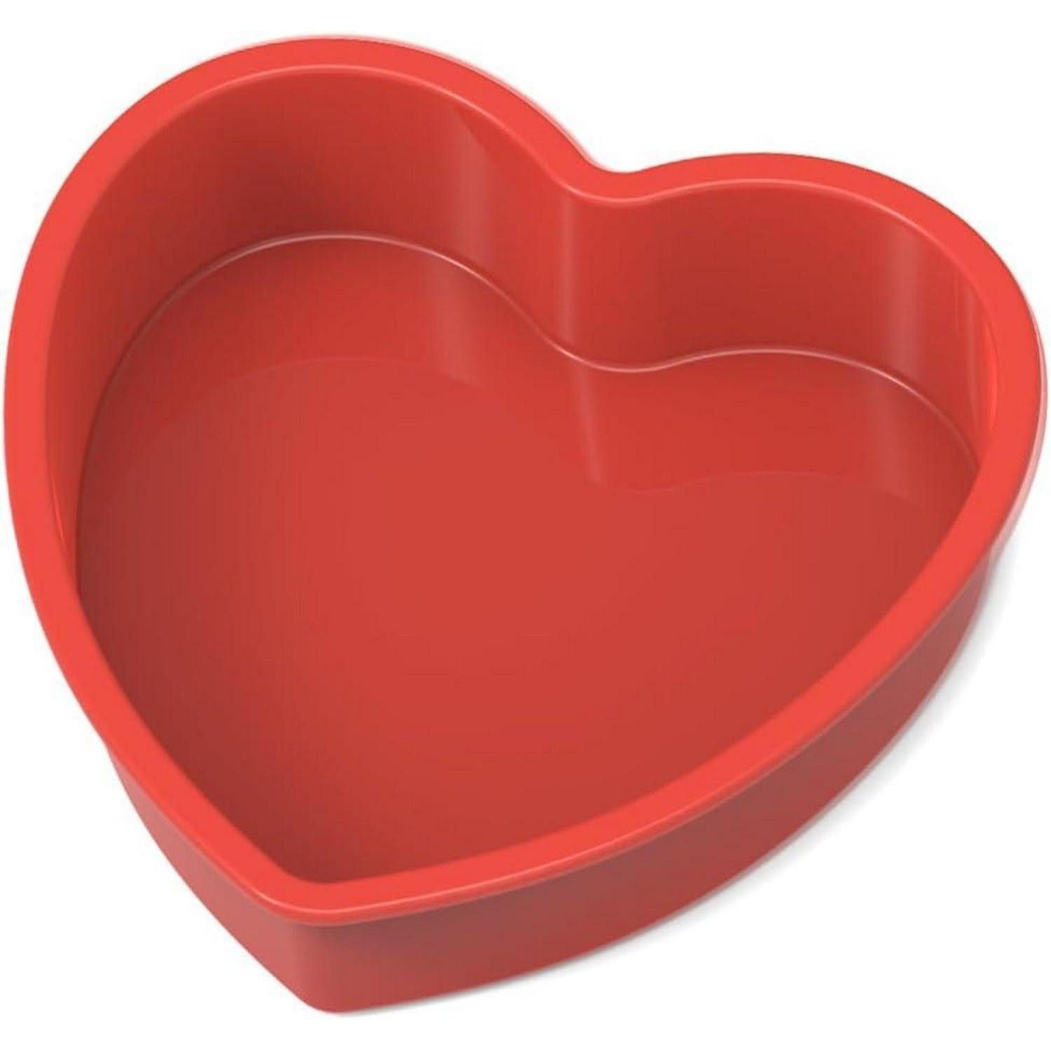 SILIVO Herzkuchenform Silikon Backform Herz Ø 20cm Antihaftform für Kuchen Pudding