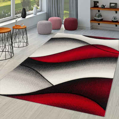Teppich Moderner Teppich Wohnzimmer Abstrakt Wellen Design, TT Home, Läufer, Höhe: 16 mm