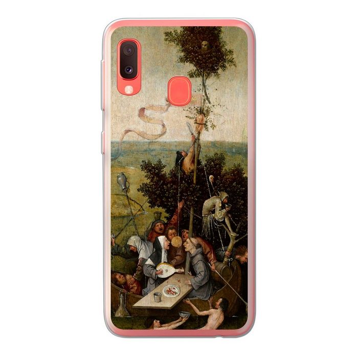 MuchoWow Handyhülle Schiff der Narren - Gemälde von Hieronymus Bosch Handyhülle Samsung Galaxy A20e Smartphone-Bumper Print Handy
