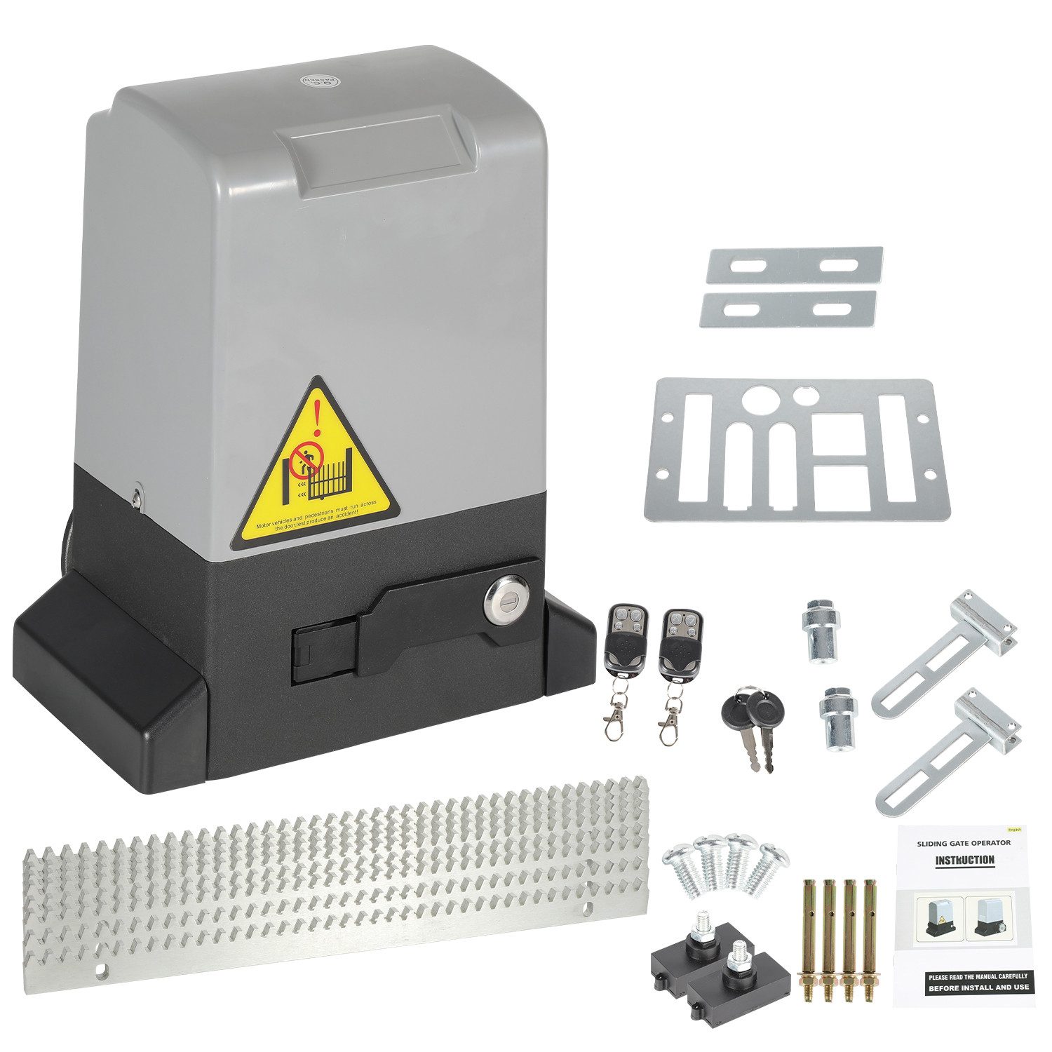 Clanmacy Schiebetorantrieb Schiebetorantrieb 370W Torantrieb 800KG Mit WiFi Bluetooth APP