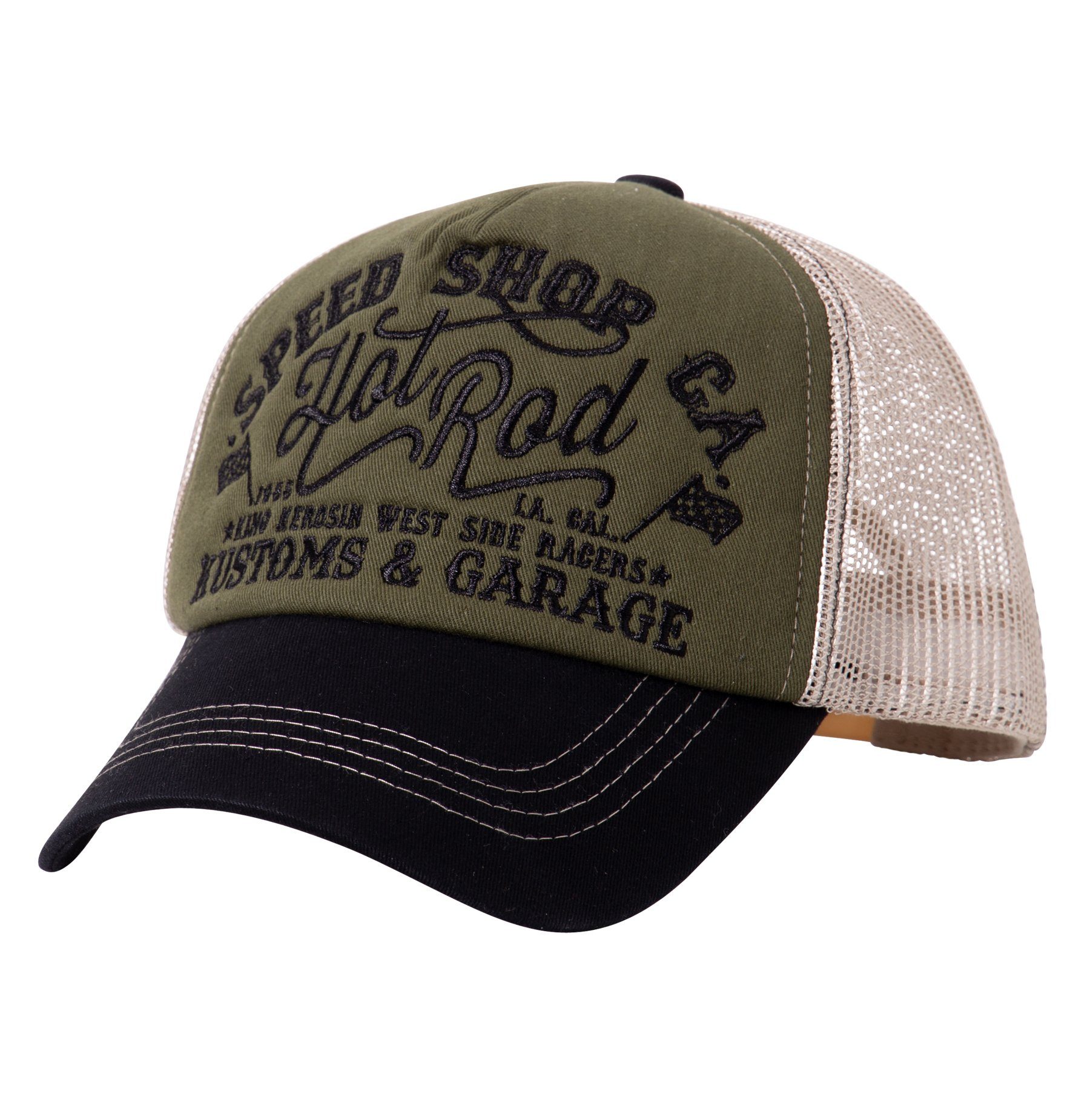 KingKerosin Trucker Cap Hot Rod (1-St) mit Front-Stickerei