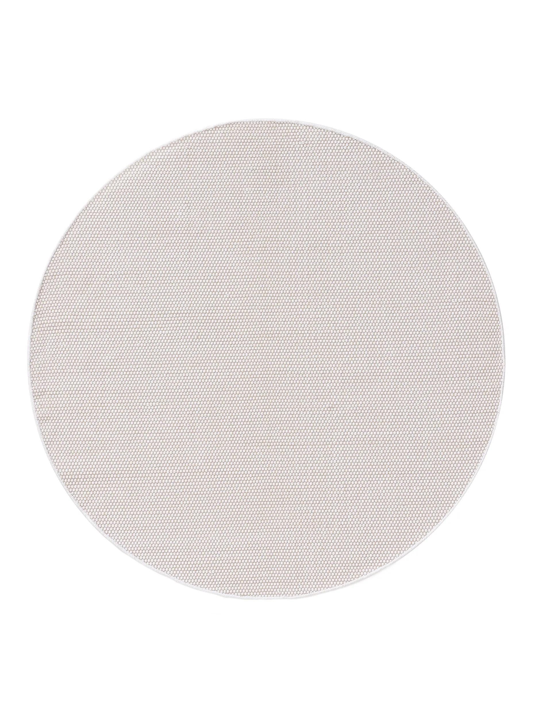 benuta Teppich Ron, rund, Höhe: 5 mm, 100% Baumwollteppich, Minimalistisch, Pflegeleicht, Wohnzimmerteppich