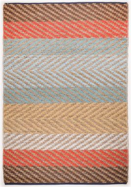 Teppich Pastel Stripe, TOM TAILOR HOME, rechteckig, Höhe: 7 mm, Flachgewebe, handgewebt, Material: 60% Baumwolle, 40% Jute