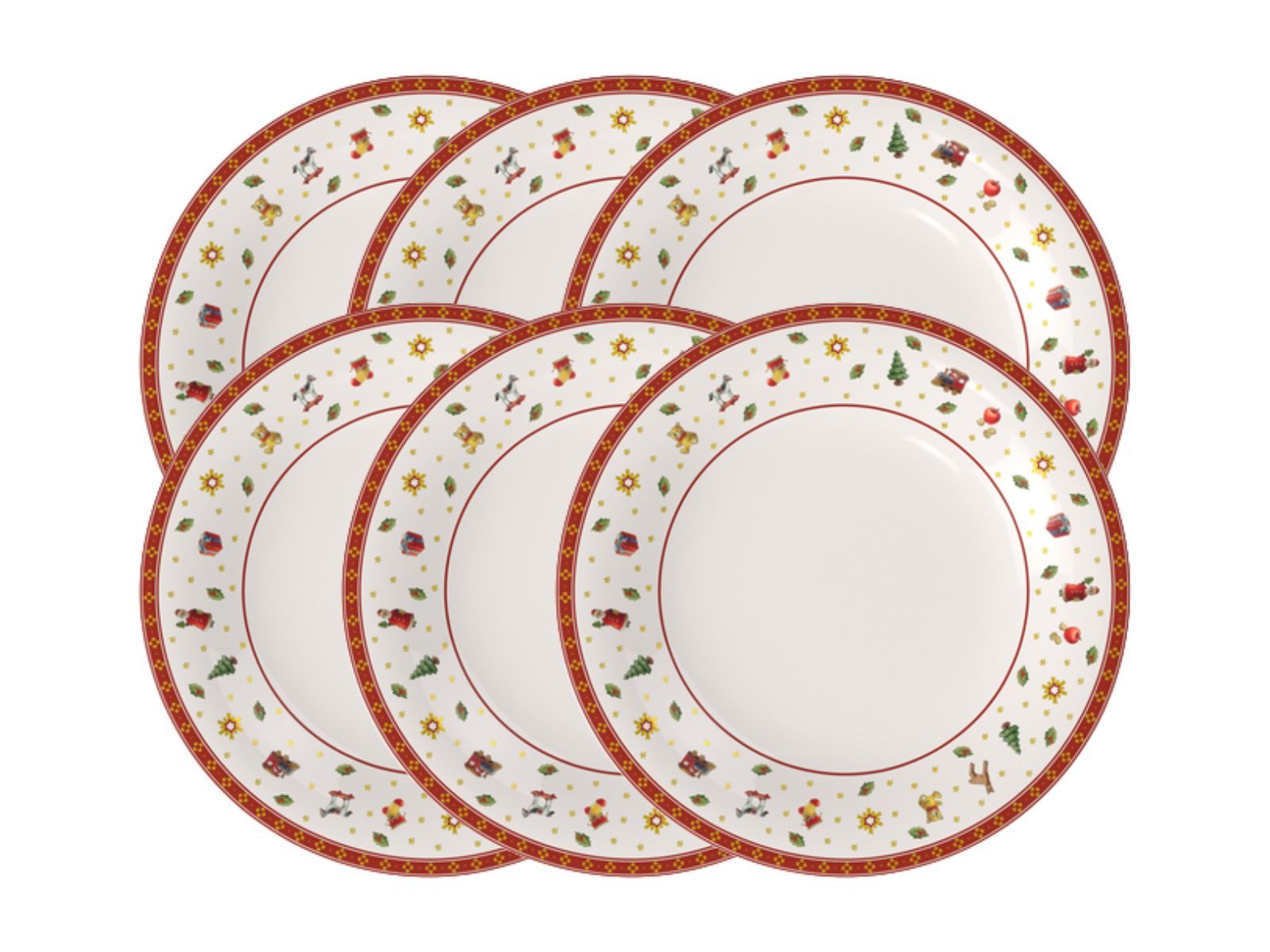 Villeroy & Boch Teller-Set Toy's Delight Specials Speiseteller 27cm Set6, Premium Porcelain