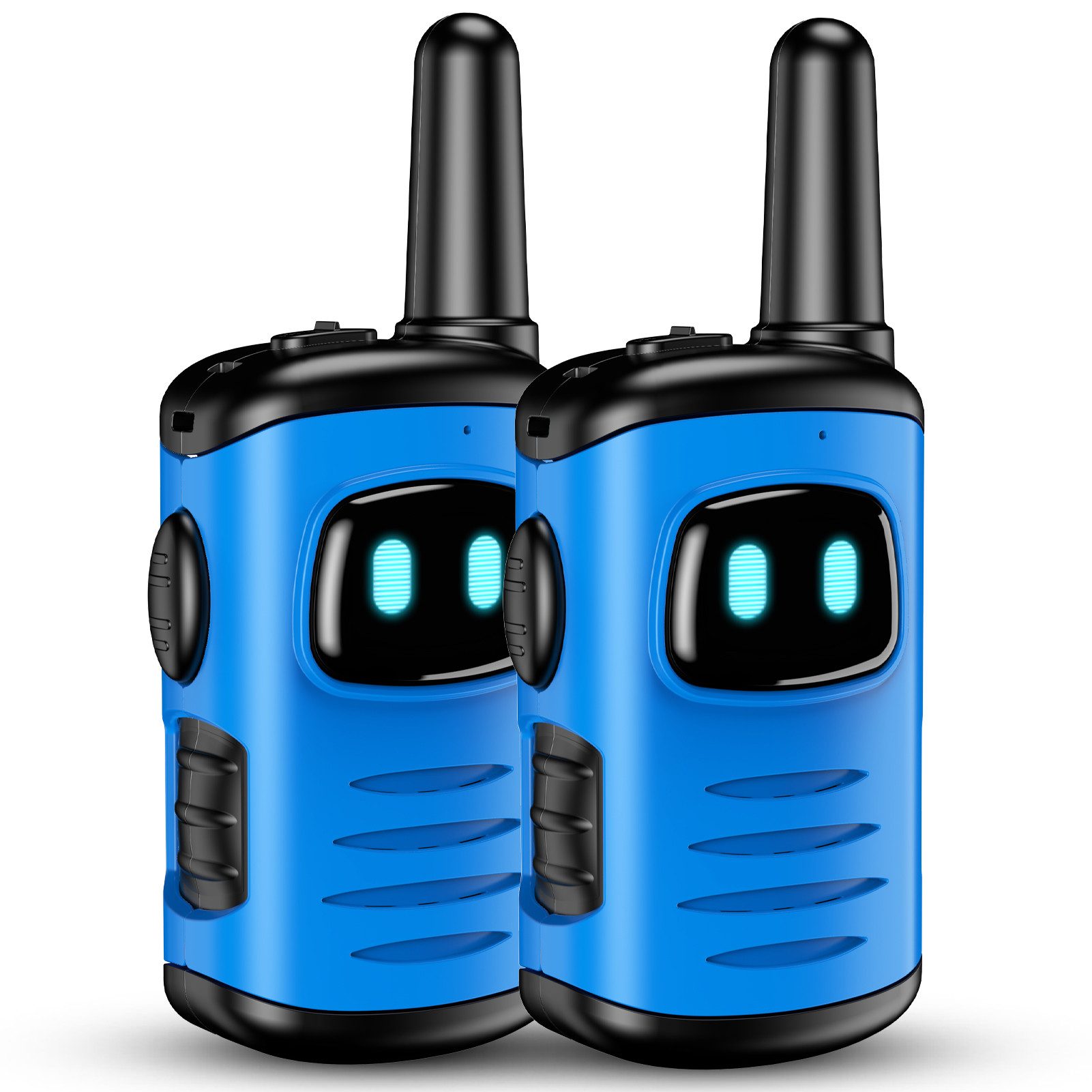 Wootoy Walkie Talkie Funkgeräte Kinder Roboter-Walkie-Talkies Spielzeug, (mit Reichweite von bis zu ca. 300 m unter geeigneten Bedingungen, 2-St., Push-to-Talk-Bedienung unkomplizierte Nutzung für Kinder ab 3 Jahren), in Geschenkbox ideal für Indoor- und Outdoor-Abenteuer