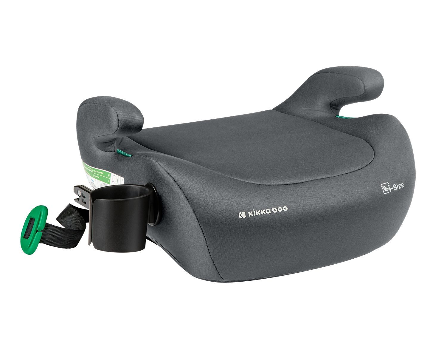 Kikkaboo Kindersitzerhöhung Kindersitz, Sitzerhöhung i-Tip, ab: 6, bis: 12, i-Size (125-150cm) ISOFIX, Armlehne