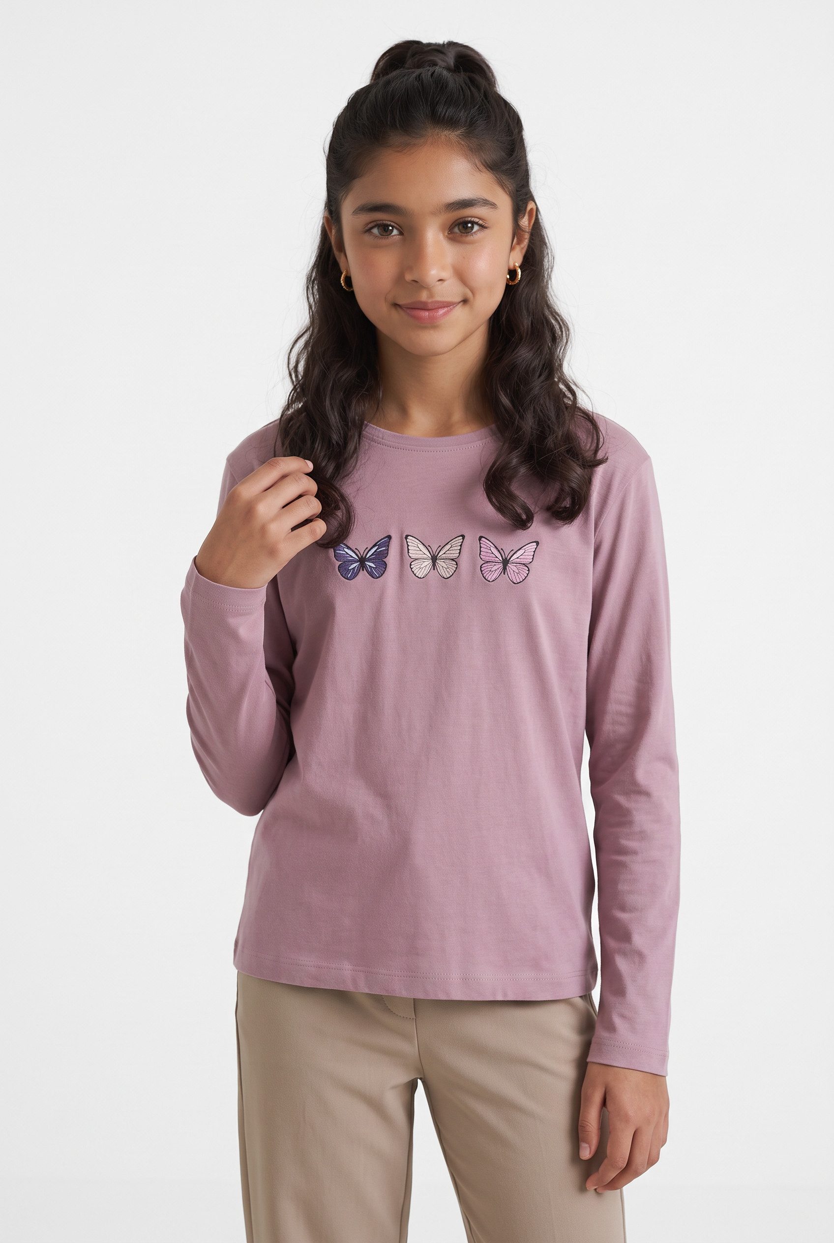 Name It Langarmshirt NKFVEEN 2P LS NREG TOP (Packung, 2-tlg) Baumwolle, regular fit – Bild 3 von 5