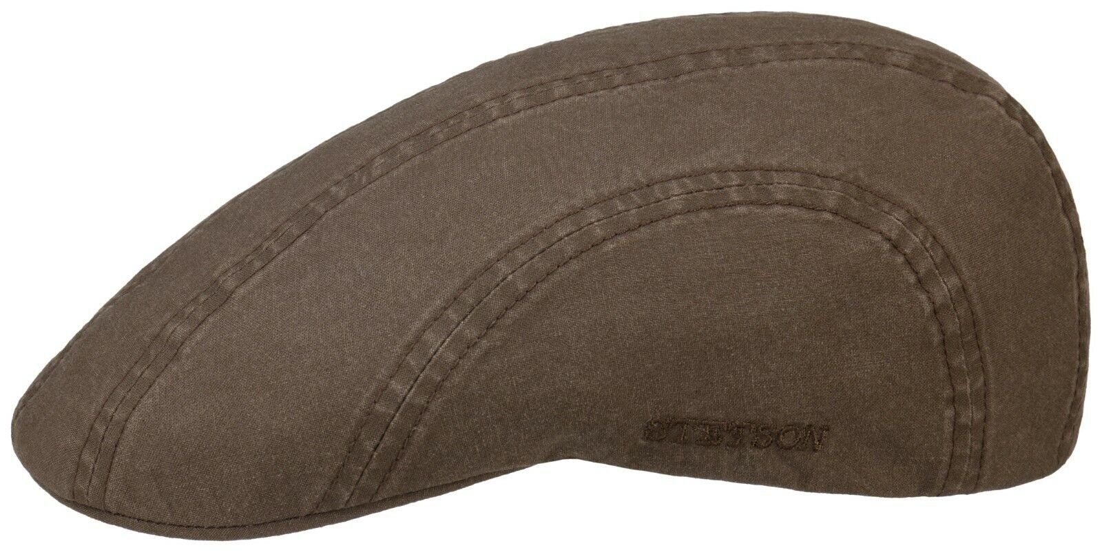 Stetson Flat Cap Madison Organic aus Bio-Baumwolle Braun | Flat Caps