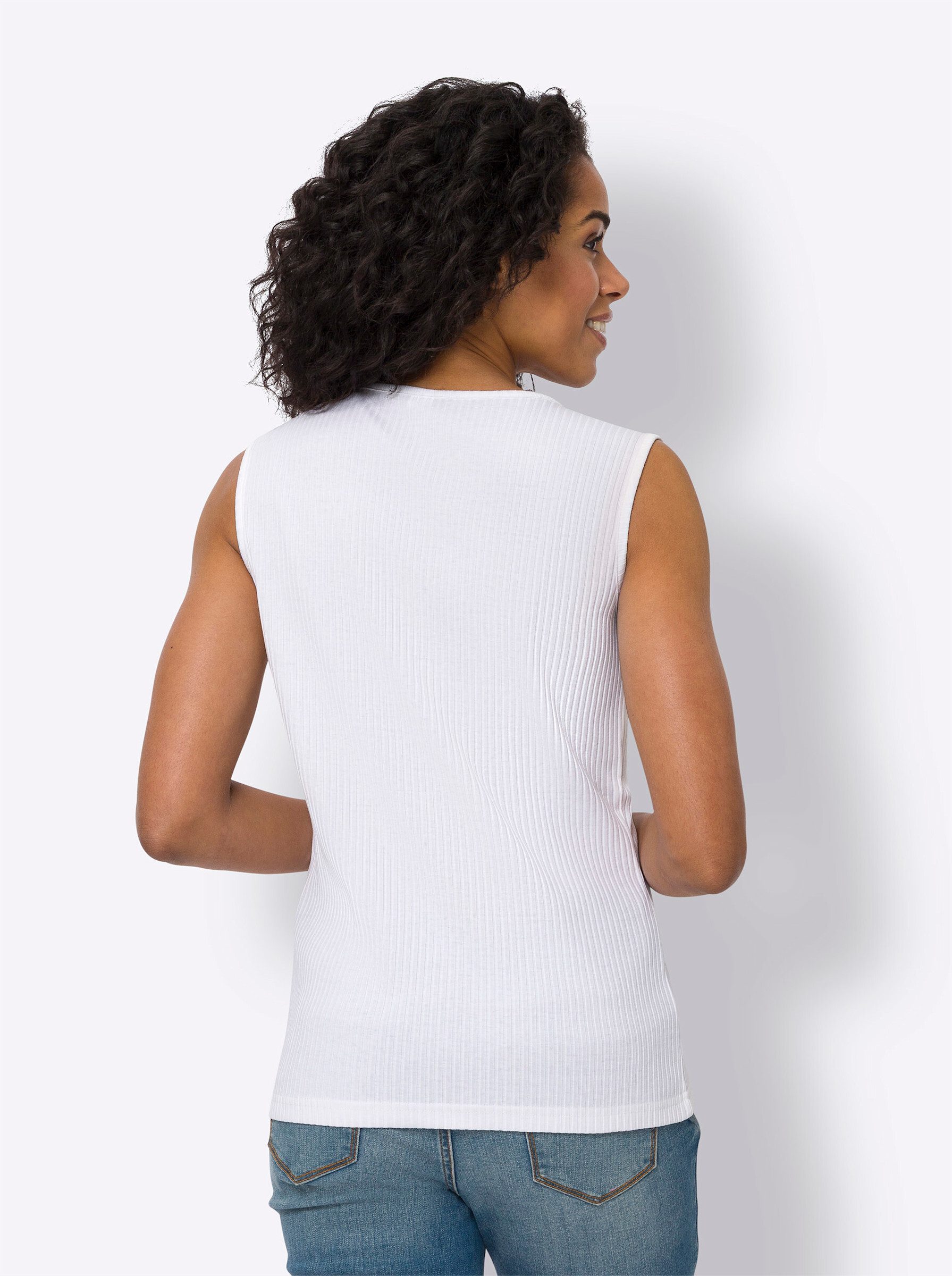 Sieh an! Shirttop Shirttop Ärmellos
