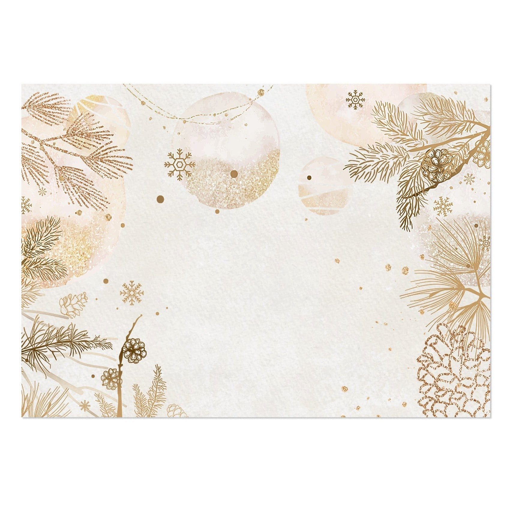 Logbuch-Verlag Dekofigur 50 Platzsets Weihnachten aus Papier 42 x 30 cm gold natur