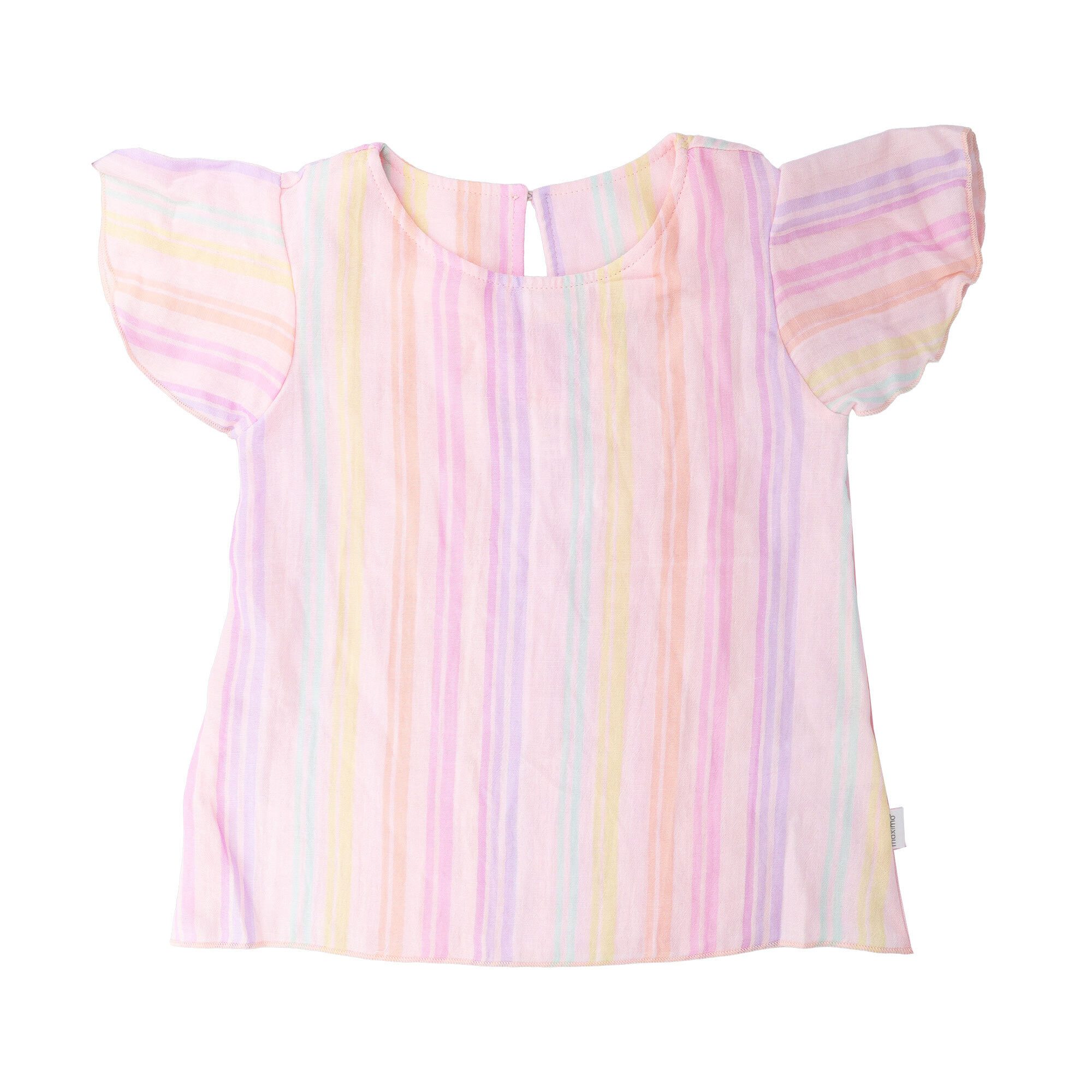 MAXIMO T-Shirt GOTS MINI GIRL-Shirt, Flügelärmel, Musselinstoff (1-tlg)