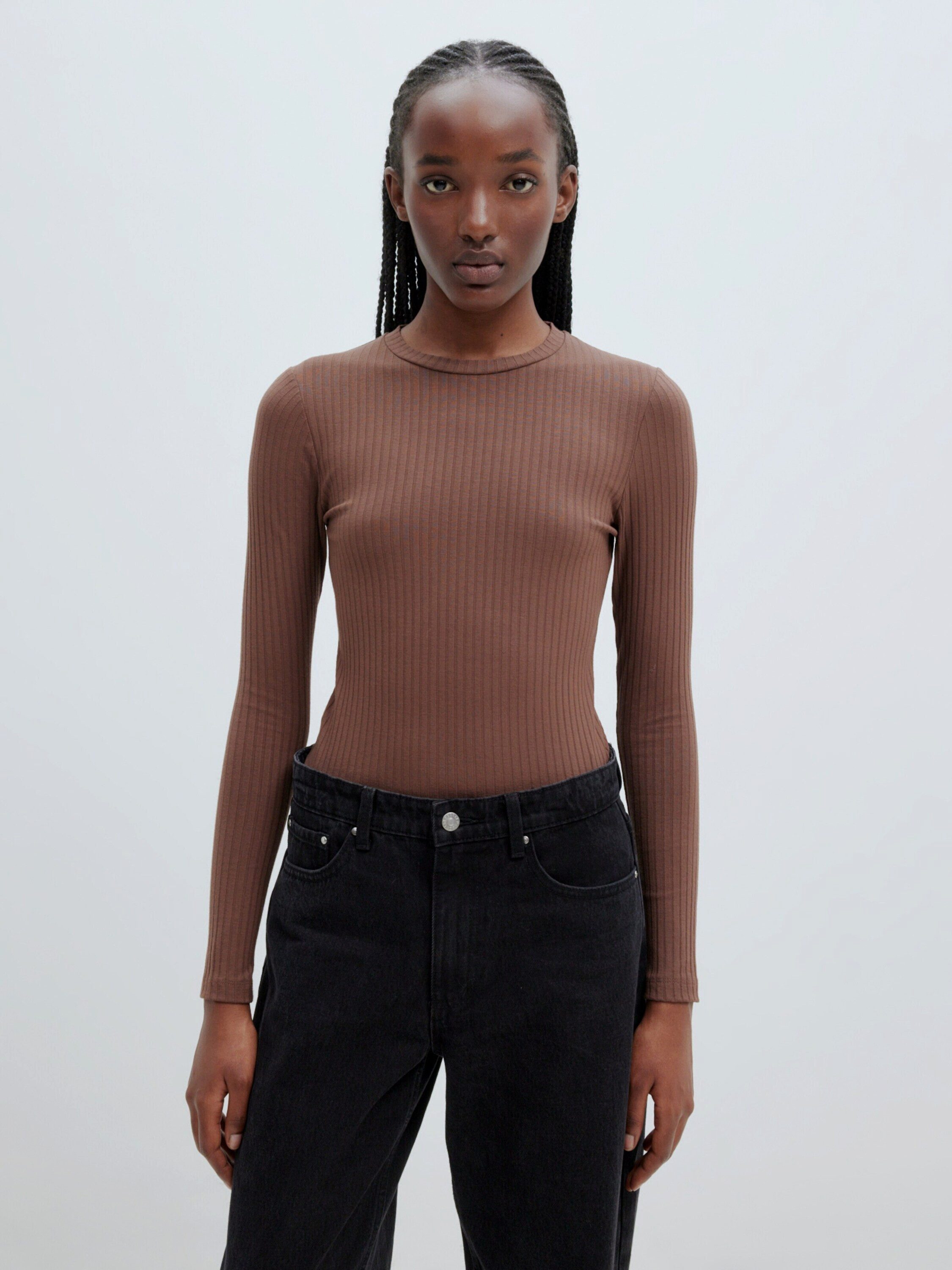 EDITED Langarmshirt Ginger (1-tlg) Plain/ohne Details günstig online kaufen