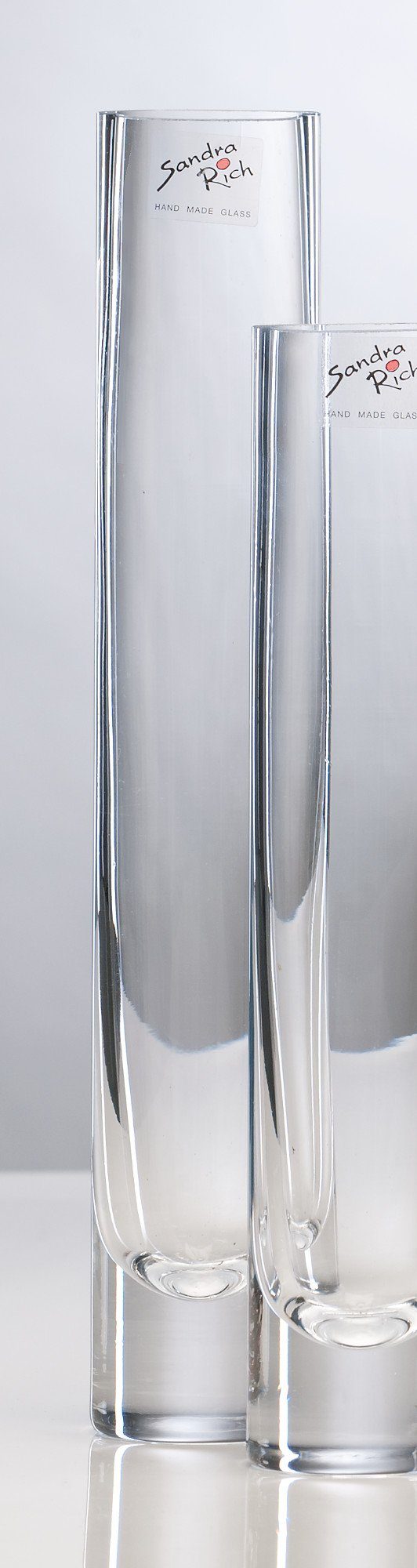 Dekovase Glasvase Solifleur zylindrisch Ø 5 cm cold cut von Sandra Rich