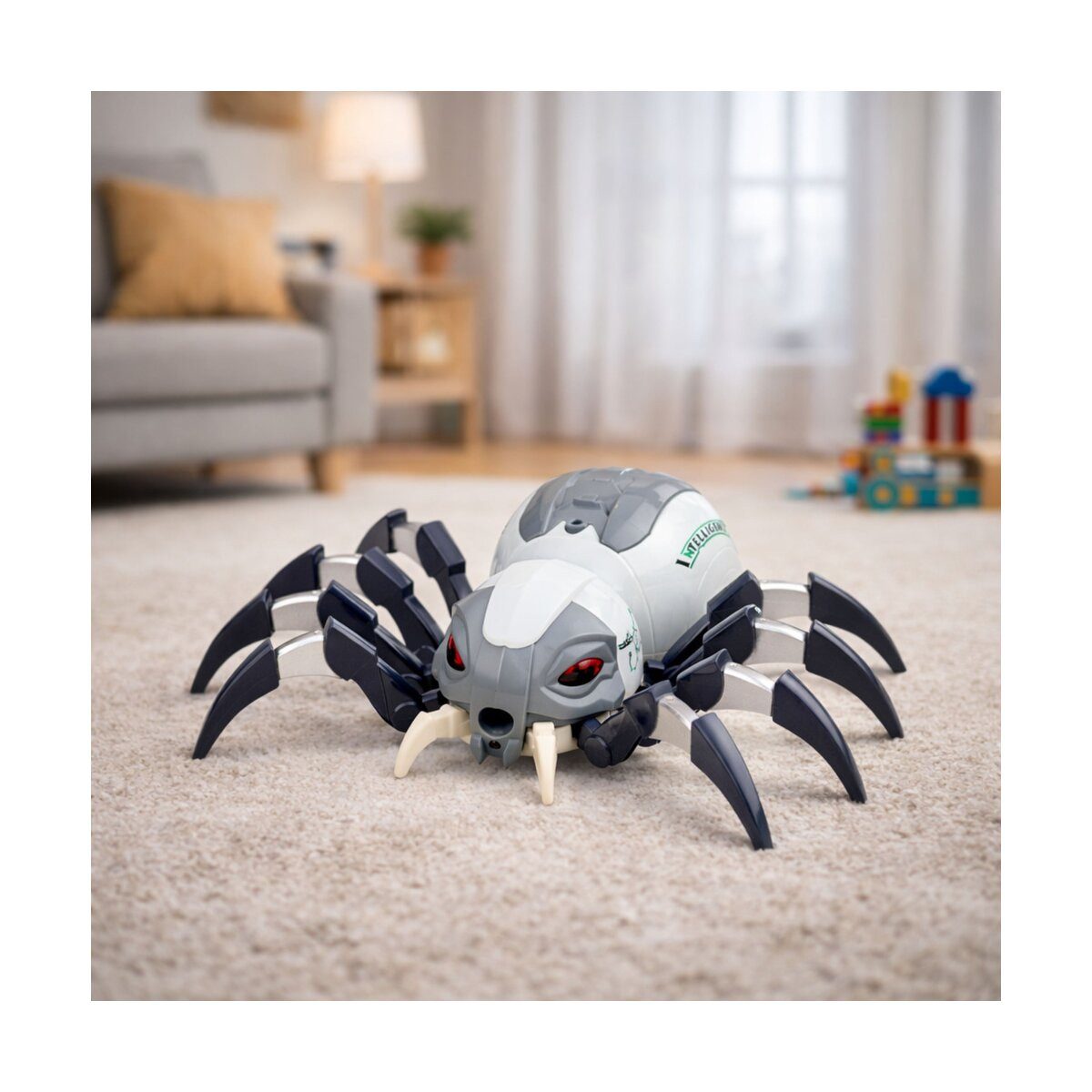Wisam RC-Auto Ferngesteuerter Spinnenroboter mit Raucheffekt, Licht-