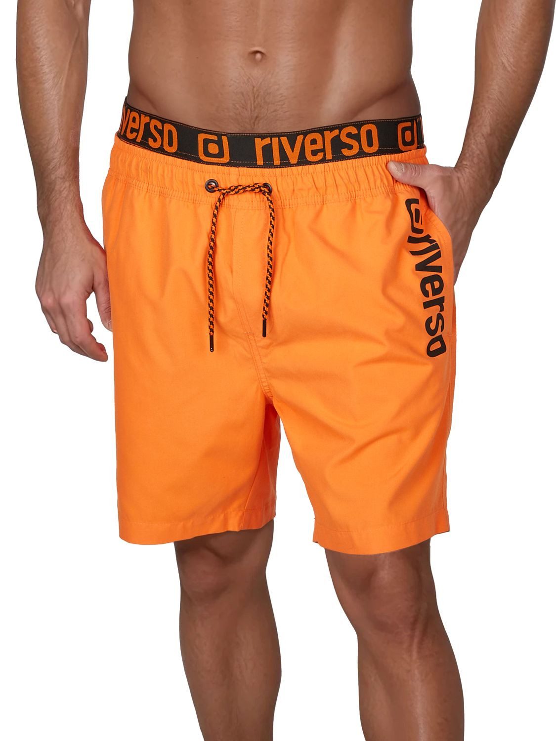 riverso Badeshorts Herren Badehose RIVBobby Regular Fit (1-St) Sportshorts mit Kordelzug