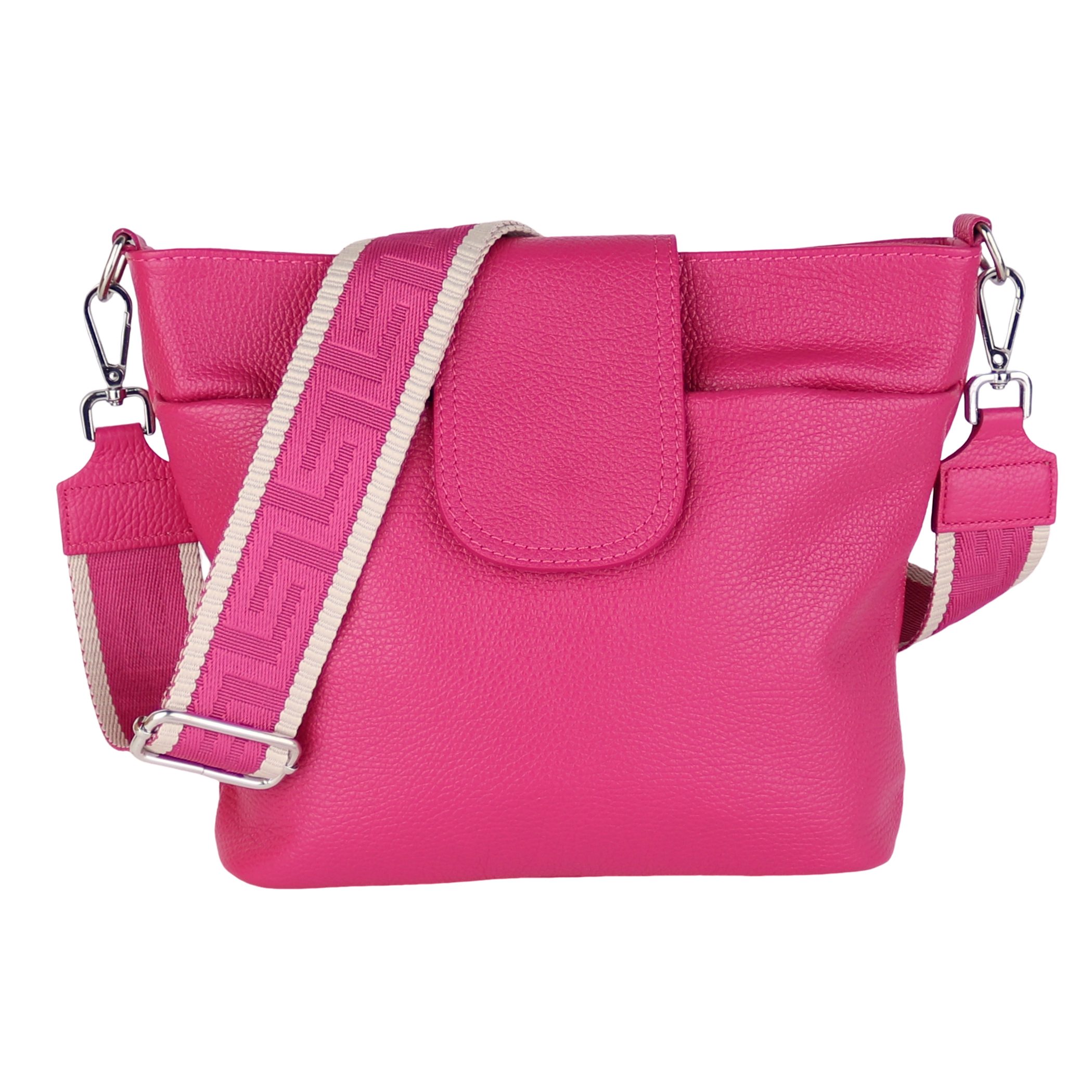 Umhängetasche Damen, Crossbody Bag, Echtleder Made in Italy