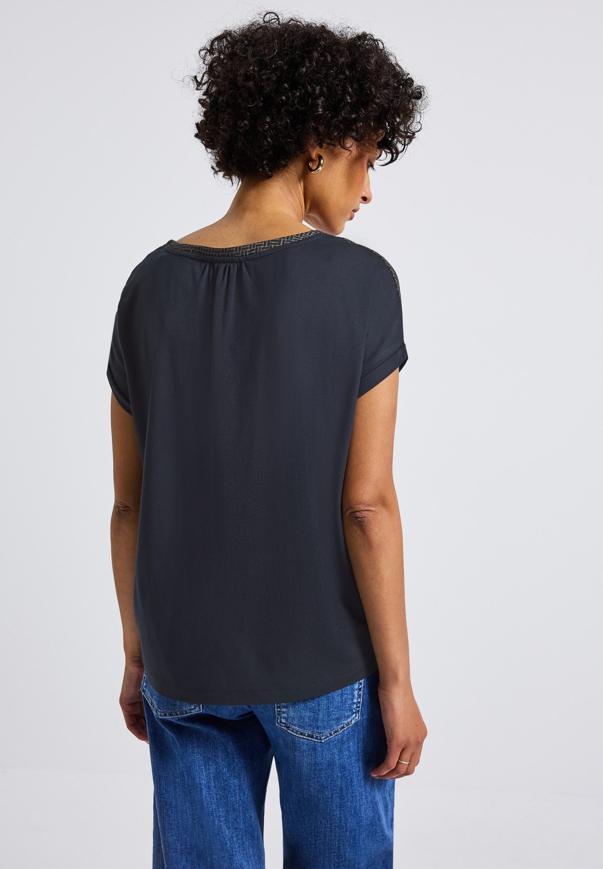 STREET ONE T-Shirt mit V-Ausschnitt günstig online kaufen