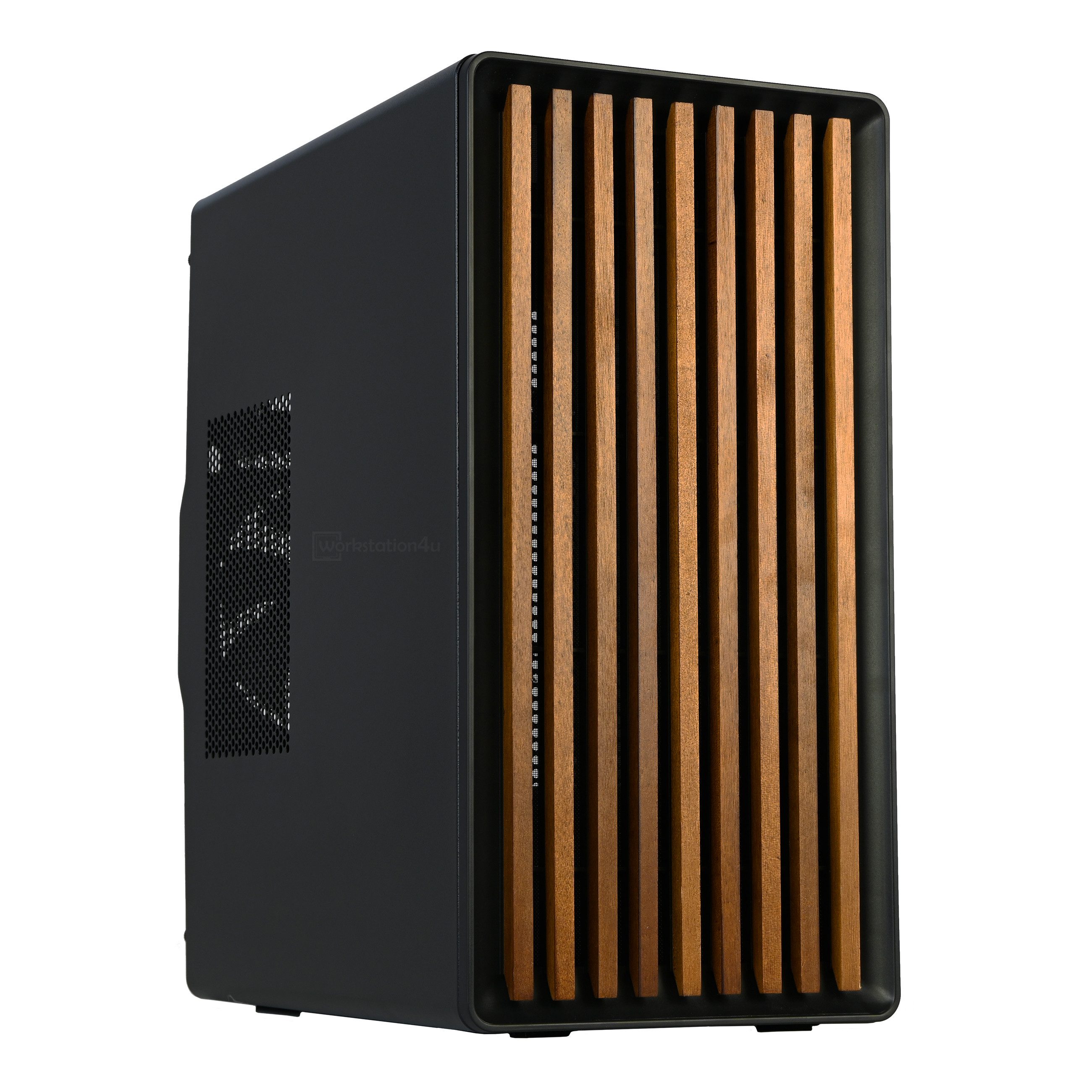 Workstation4u Wood Tower Business-PC (Intel Core i5 13600K, 32 GB RAM, 500 GB SSD, Luftkühlung)