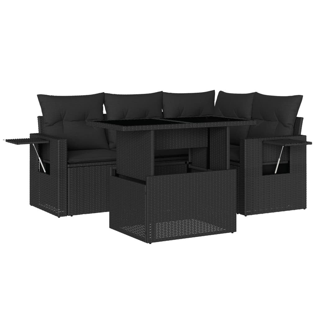 vidaXL Gartenlounge-Set 5-tlg. Garten-Sofagarnitur mit Kissen günstig online kaufen