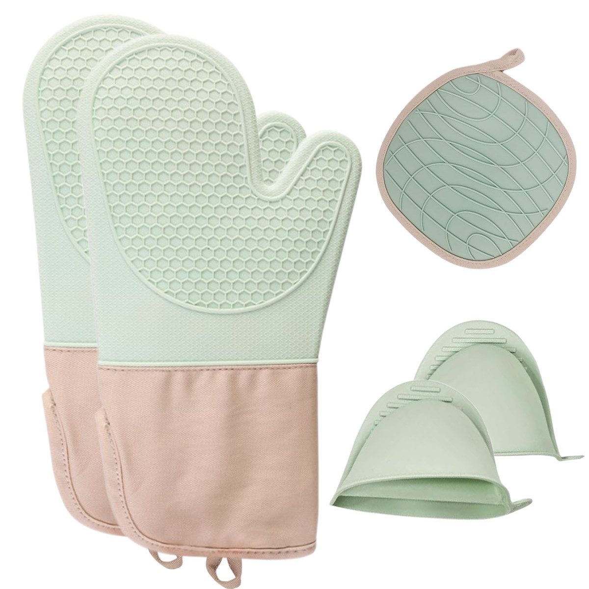 Topflappen Ofenhandschuhe Backhandschuhe Küchenhandschuhe Kochen & Backen