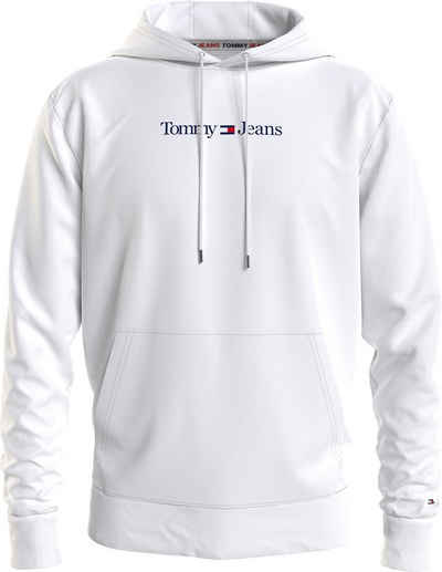 Tommy Jeans Kapuzensweatshirt TJM REG LINEAR HOODIE mit Tommy-Jeans Branding auf der Brust