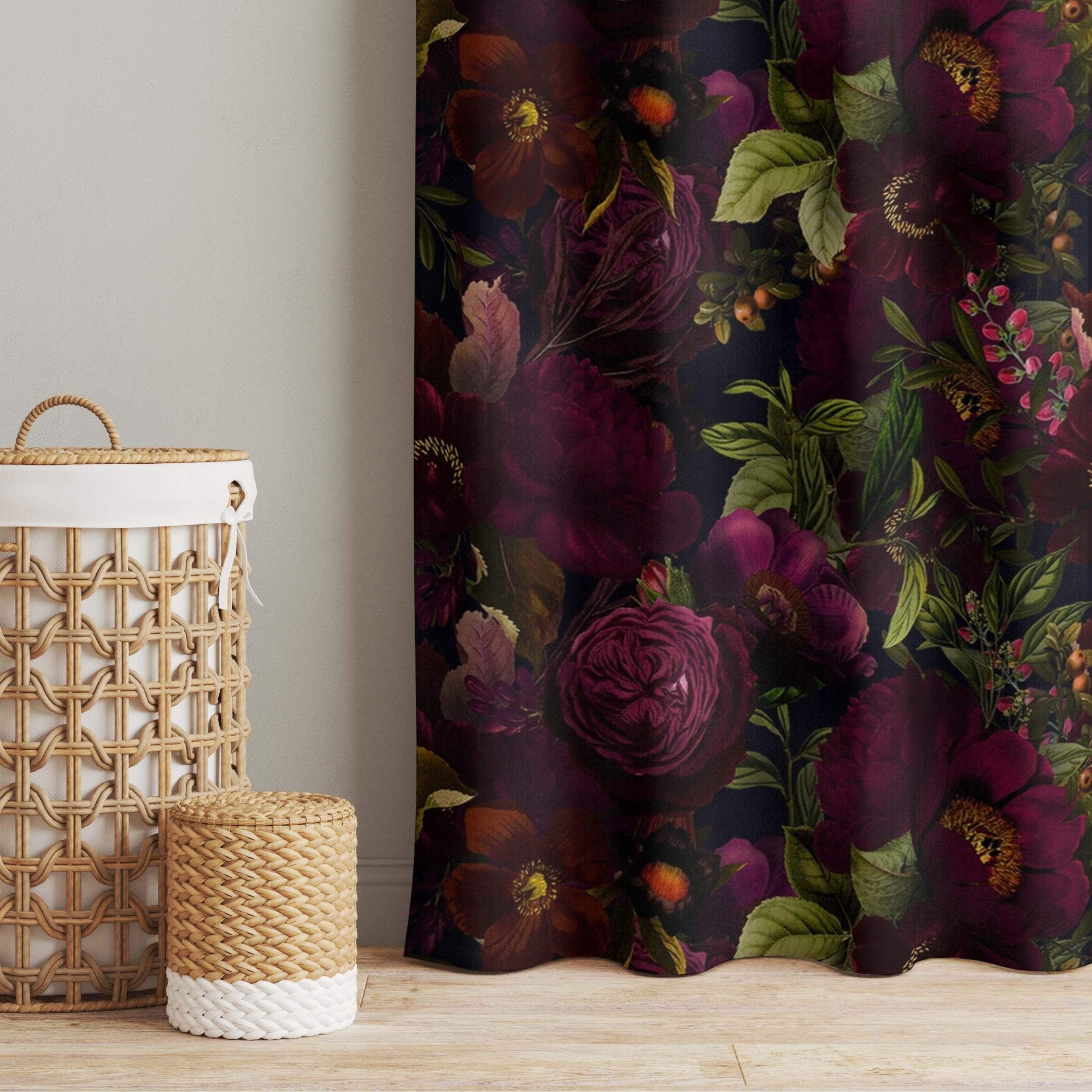 Bilderdepot24 Vorhang Gardine Natur Tropisch Lila günstig online kaufen