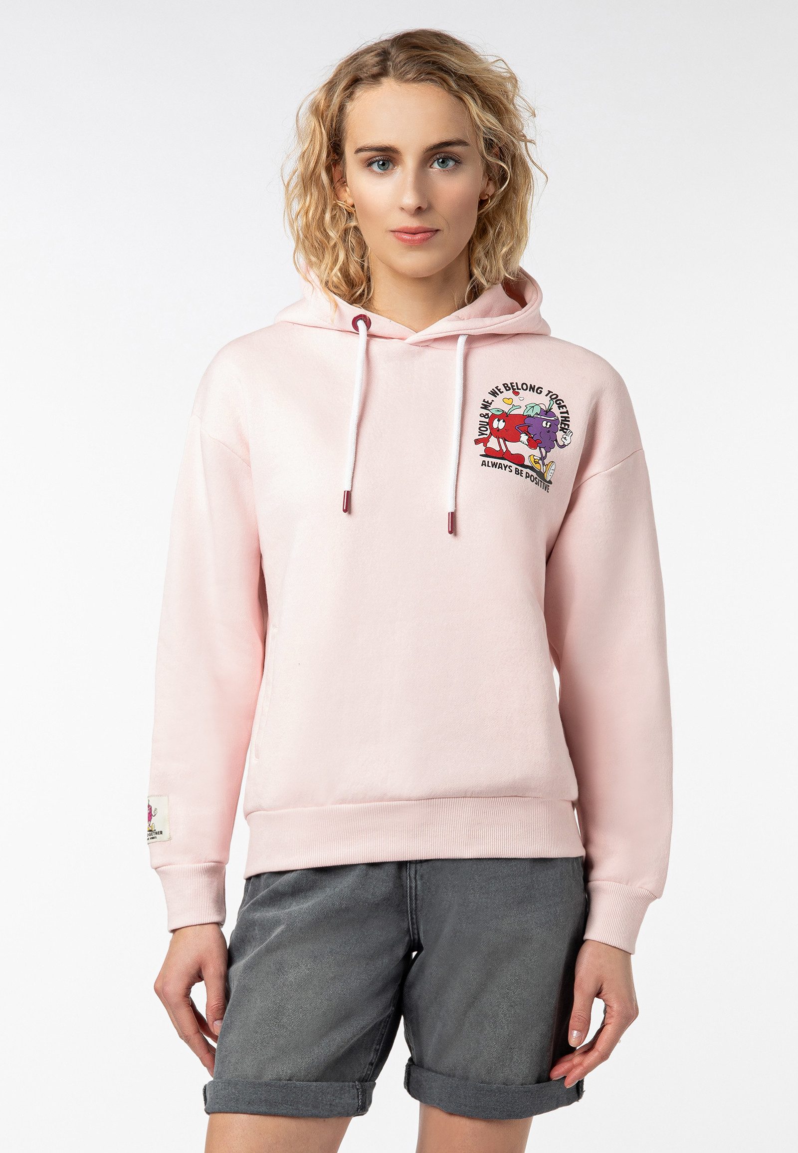 SUBLEVEL Kapuzenpullover Damen Hoodie Kapuzenpullover mit Sommer-Backprint günstig online kaufen