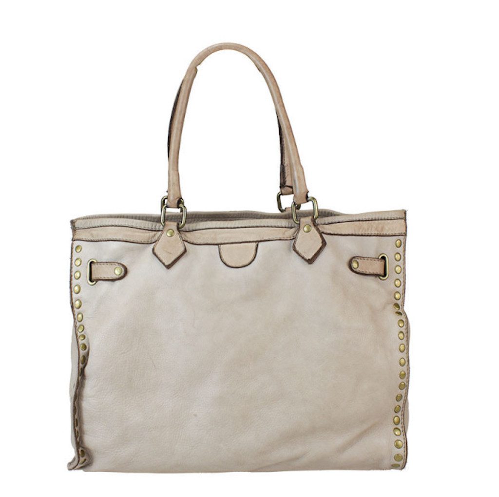 Schultertasche Sue vintage Designer Business Handtasche Ledertasche Nieten